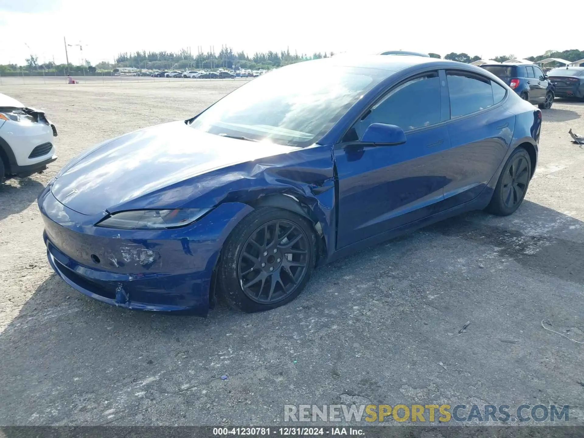 2 Photograph of a damaged car 5YJ3E1EAXRF744712 TESLA MODEL 3 2024
