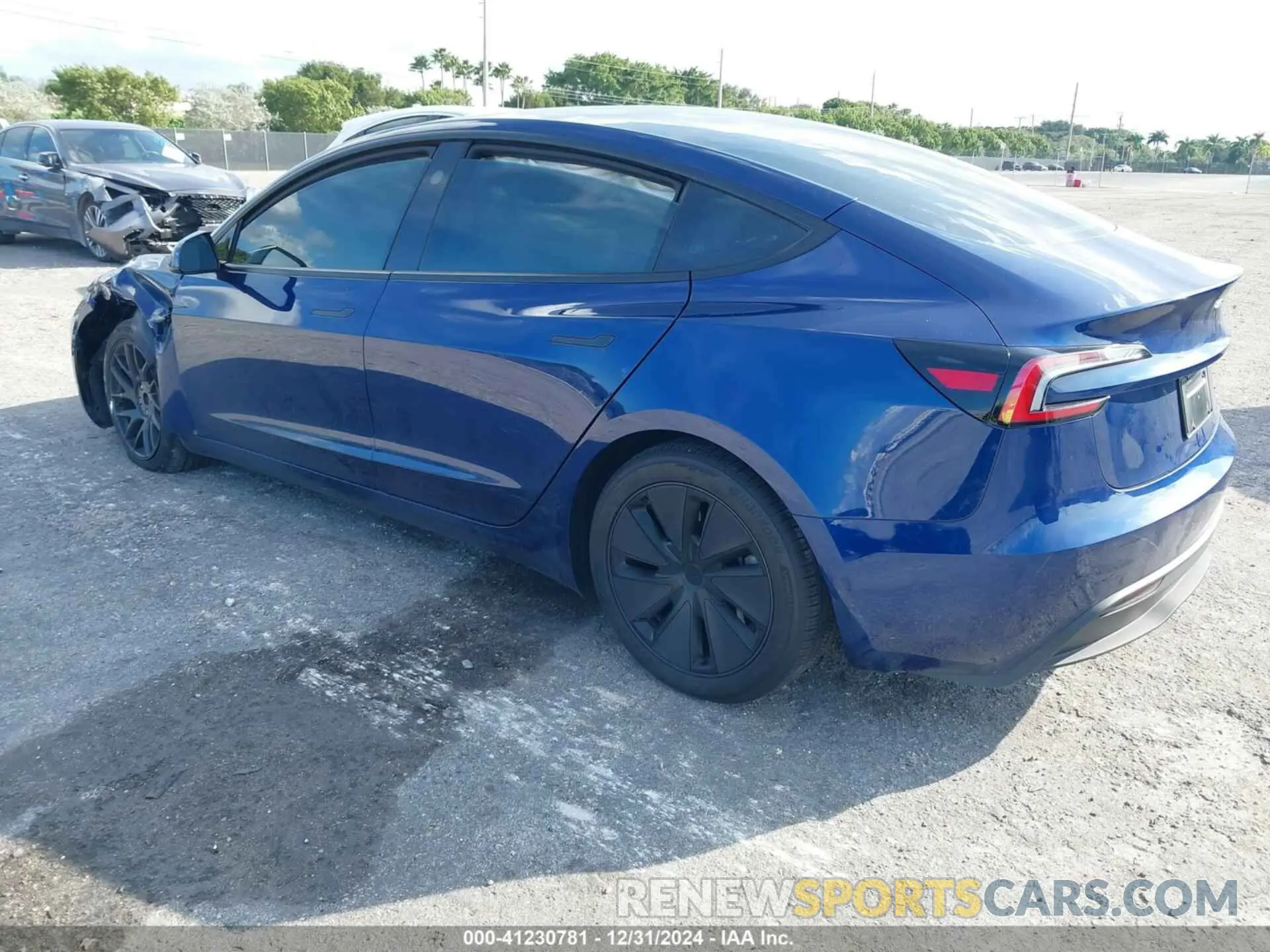 3 Photograph of a damaged car 5YJ3E1EAXRF744712 TESLA MODEL 3 2024