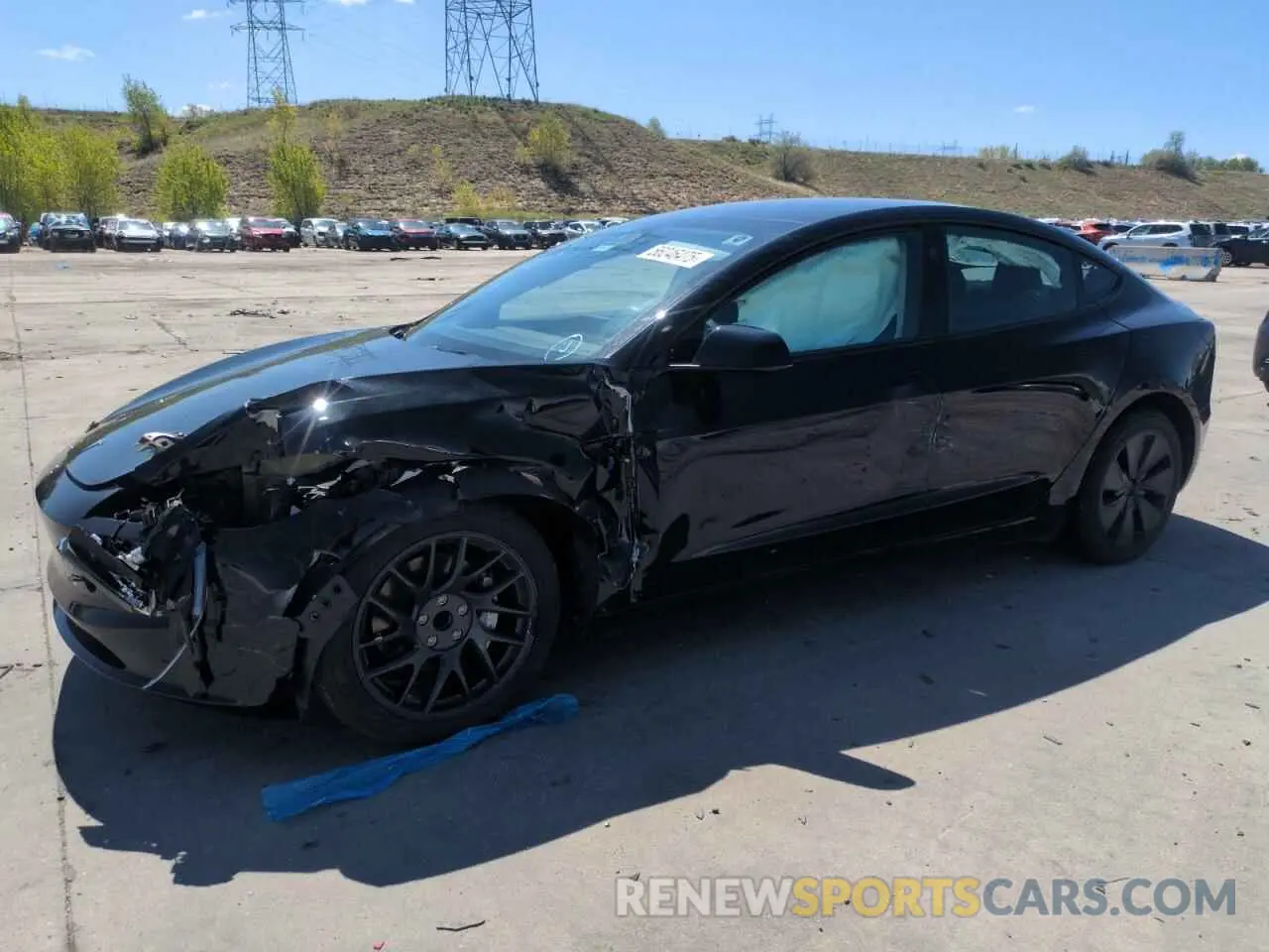 1 Photograph of a damaged car 5YJ3E1EAXRF746301 TESLA MODEL 3 2024