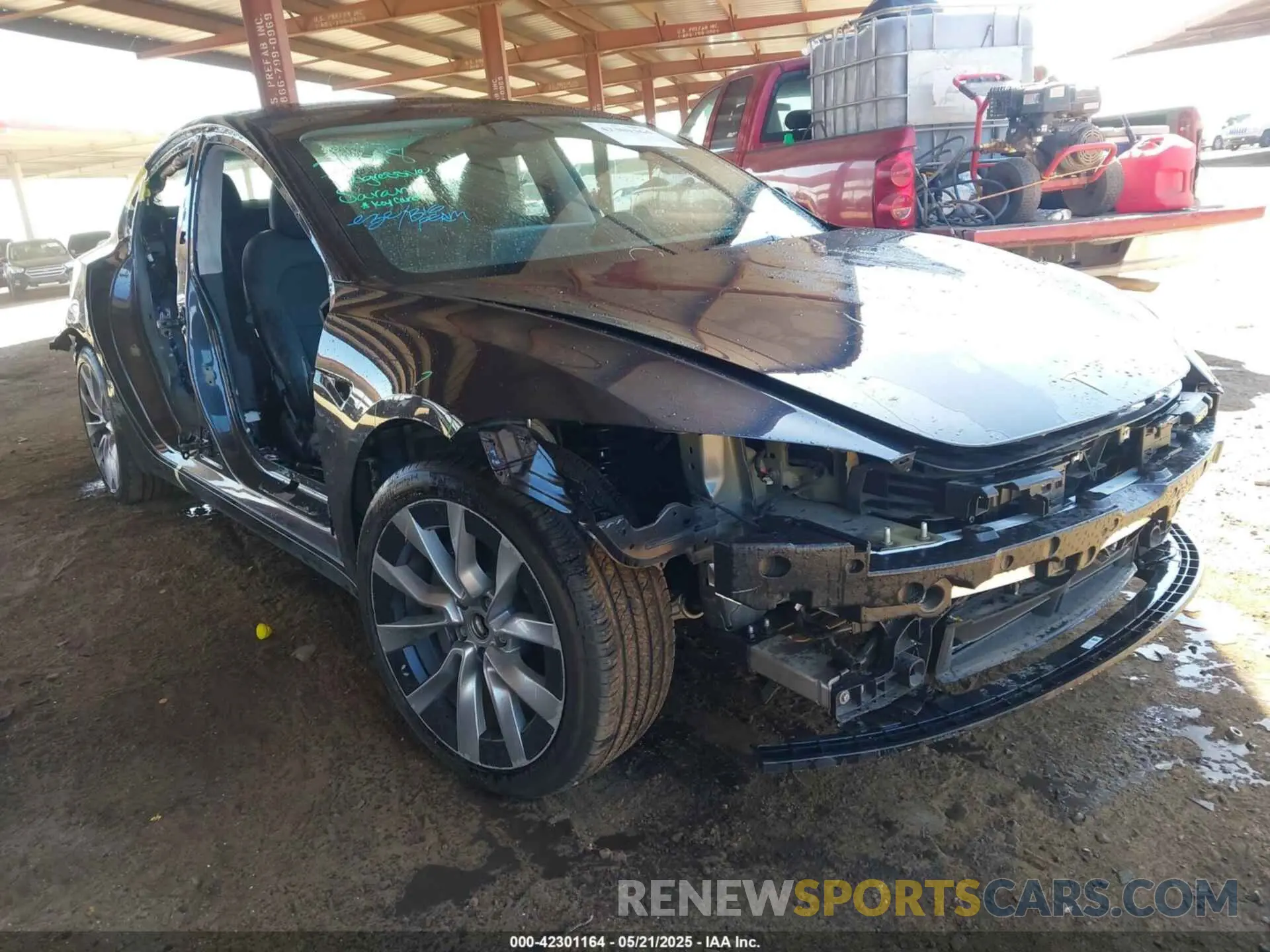 1 Photograph of a damaged car 5YJ3E1EAXRF750297 TESLA MODEL 3 2024