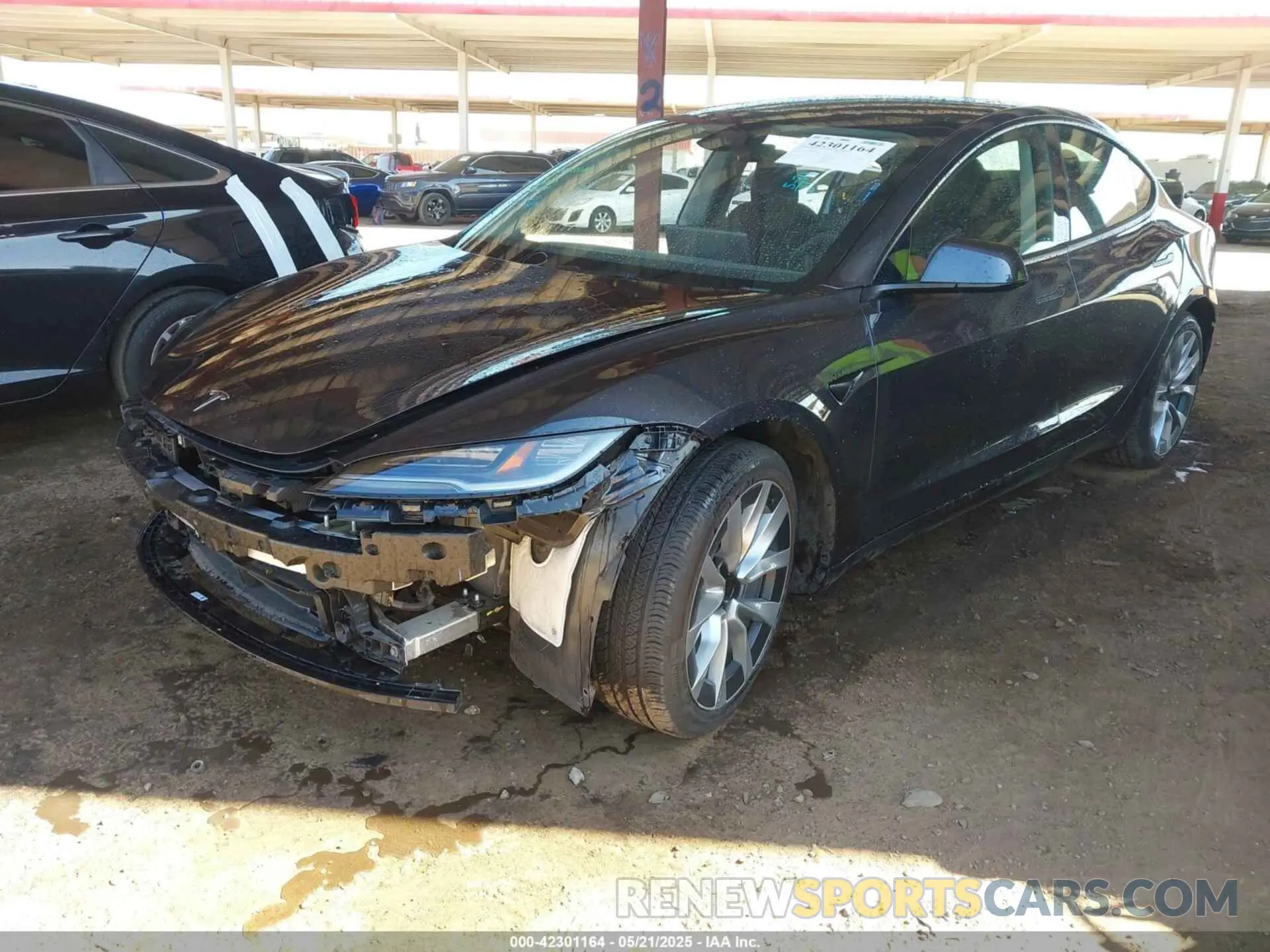 2 Photograph of a damaged car 5YJ3E1EAXRF750297 TESLA MODEL 3 2024