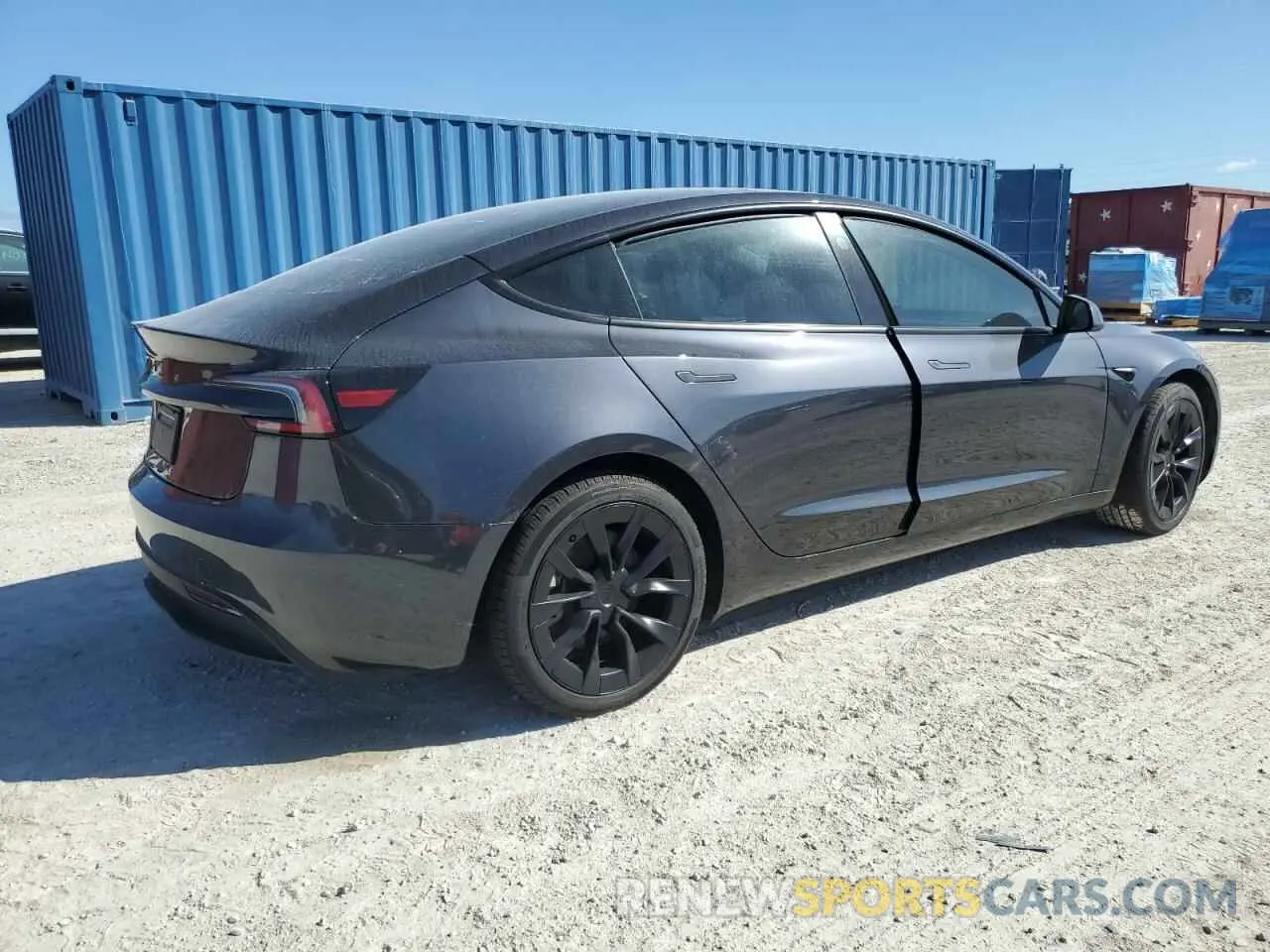 3 Photograph of a damaged car 5YJ3E1EAXRF766077 TESLA MODEL 3 2024