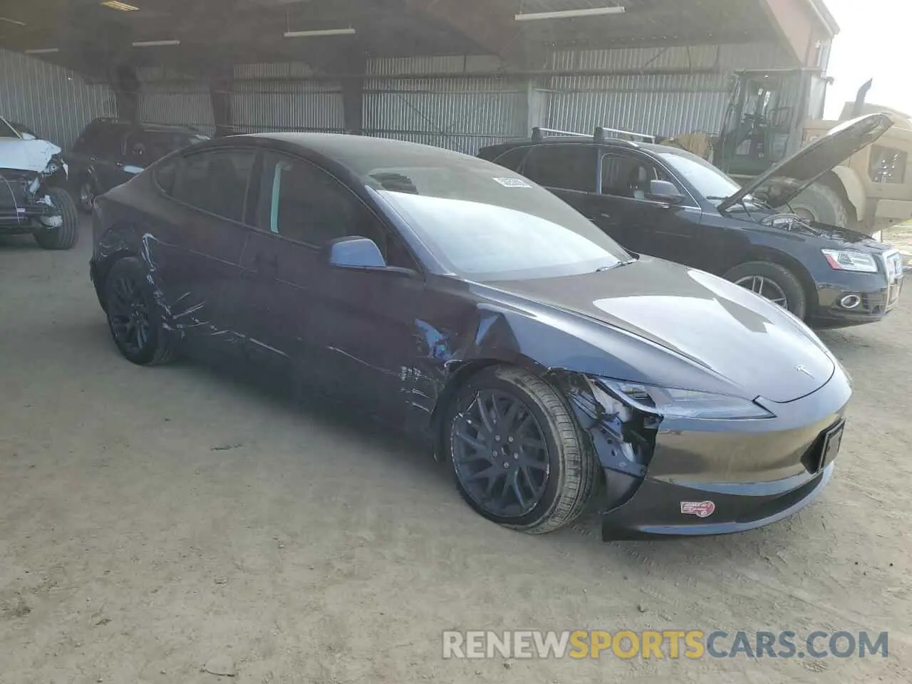 4 Photograph of a damaged car 5YJ3E1EAXRF782571 TESLA MODEL 3 2024