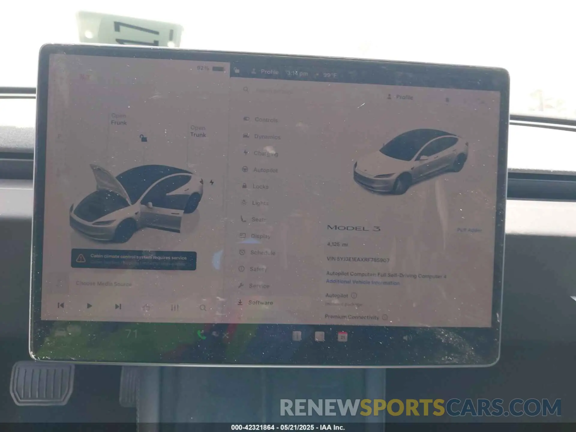 7 Photograph of a damaged car 5YJ3E1EAXRF785907 TESLA MODEL 3 2024
