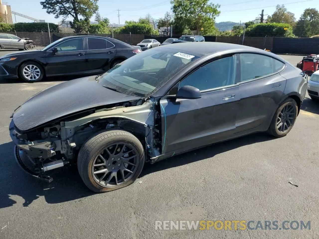 1 Photograph of a damaged car 5YJ3E1EAXRF826066 TESLA MODEL 3 2024