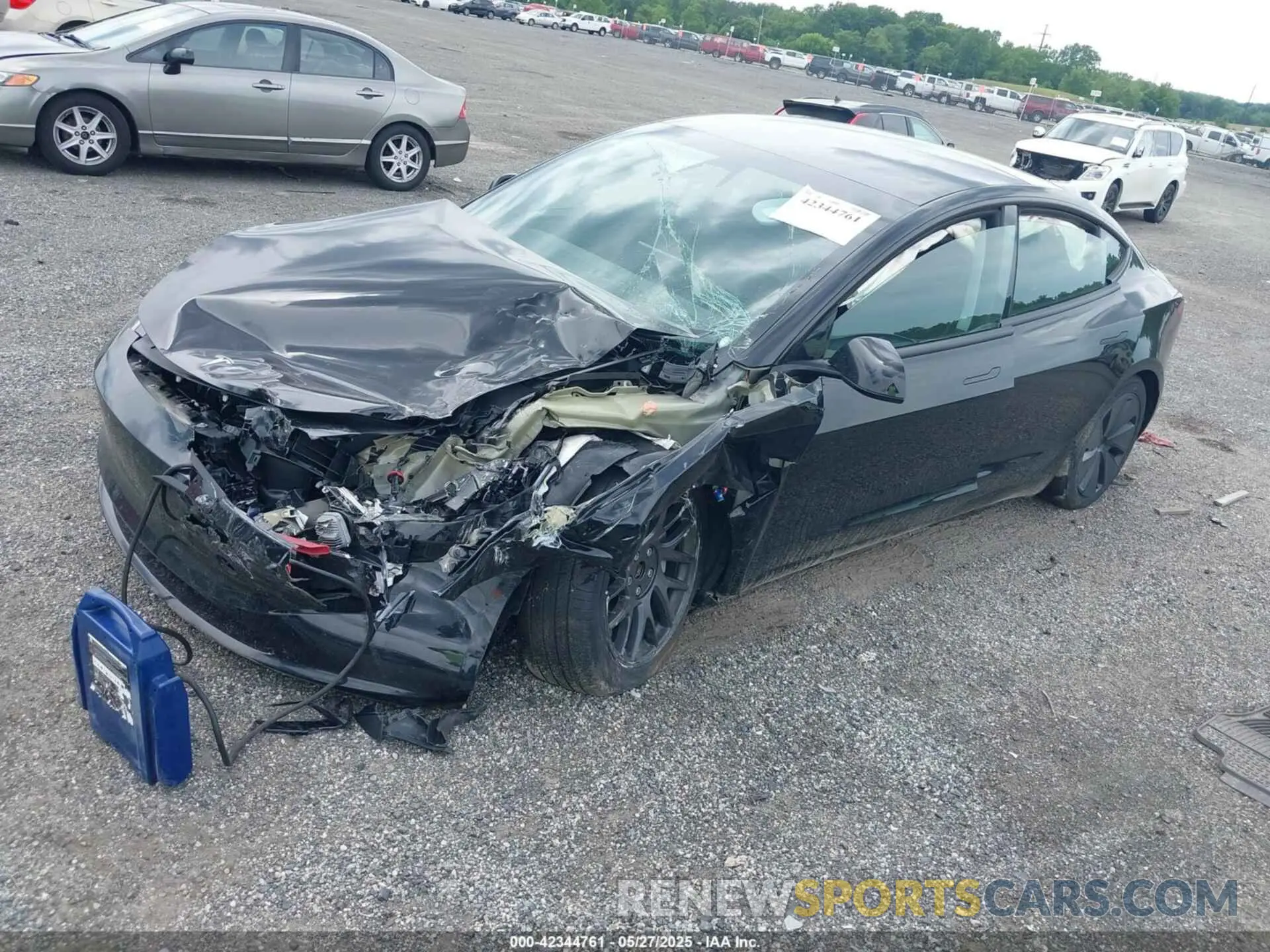 2 Photograph of a damaged car 5YJ3E1EAXRF859469 TESLA MODEL 3 2024
