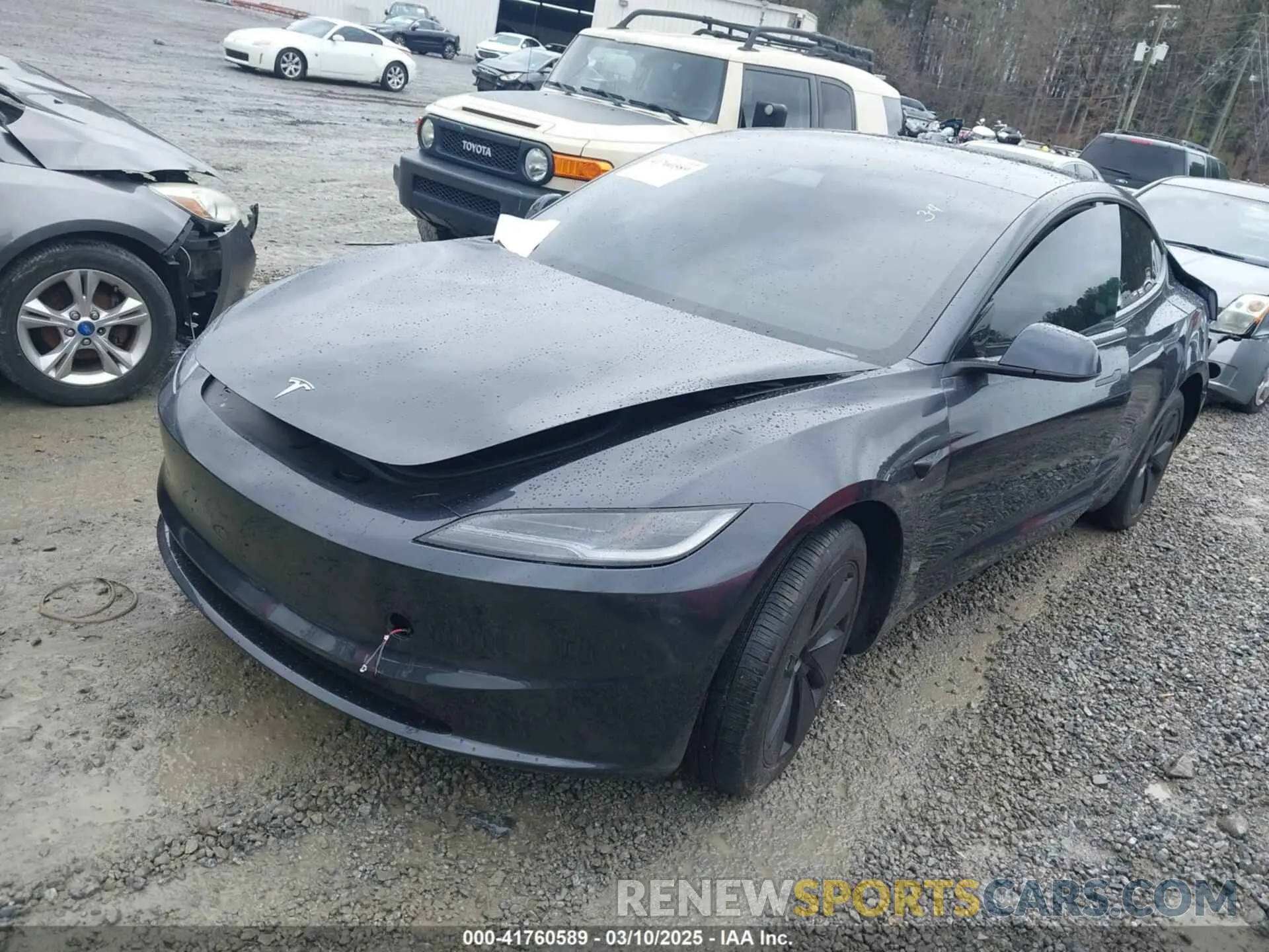 2 Photograph of a damaged car 5YJ3E1EAXRF860931 TESLA MODEL 3 2024