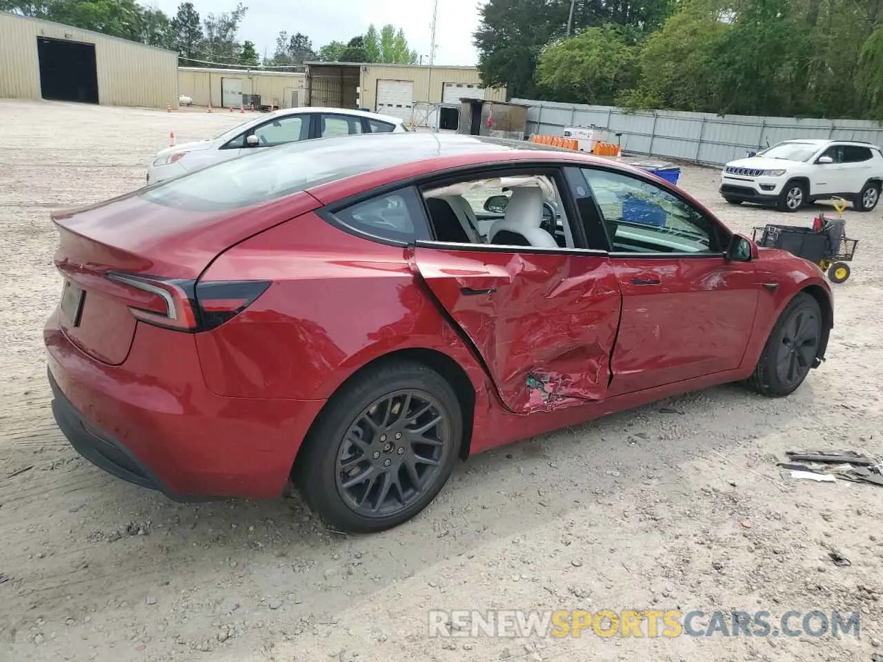 3 Photograph of a damaged car 5YJ3E1EAXRF861058 TESLA MODEL 3 2024