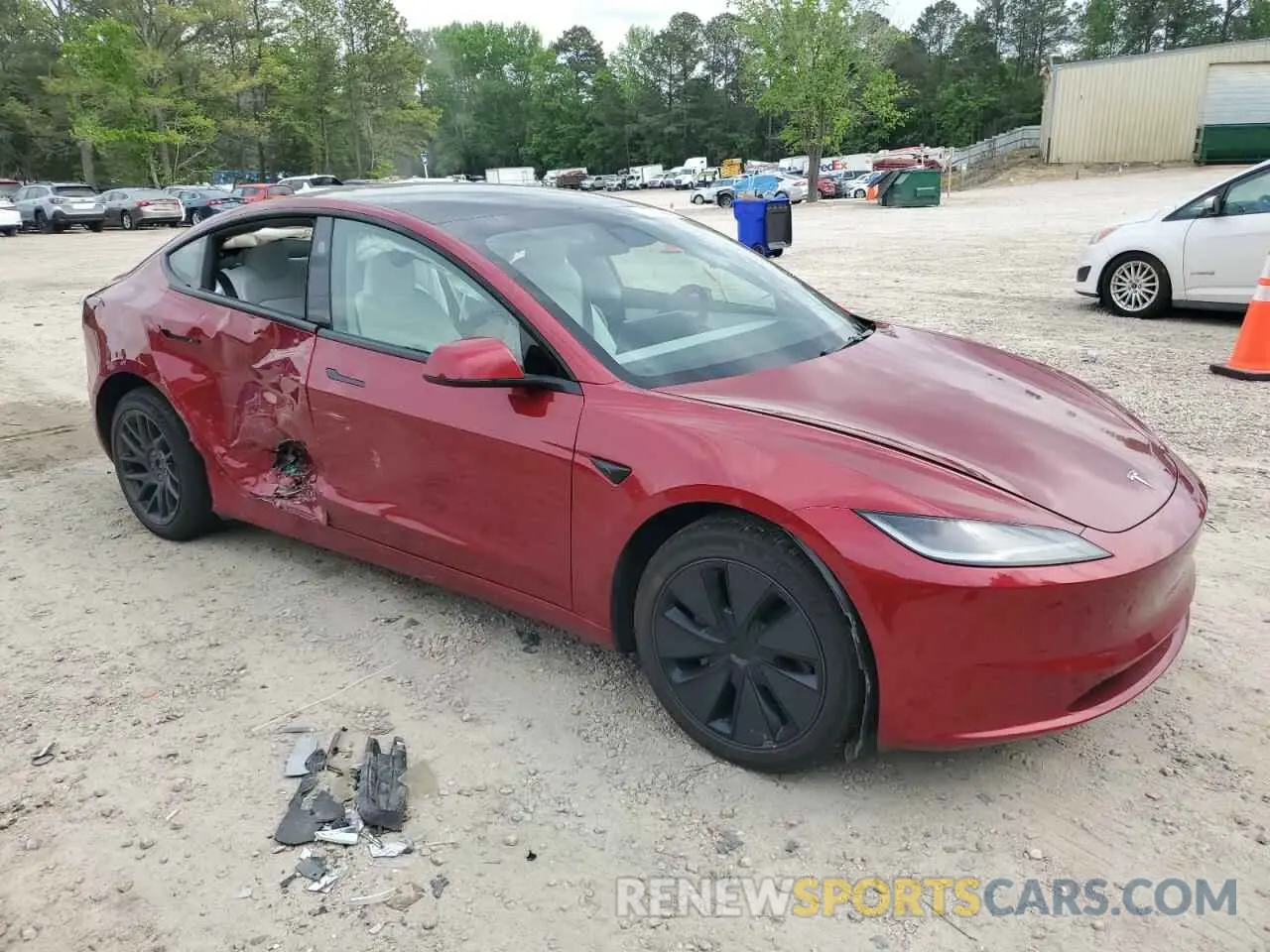 4 Photograph of a damaged car 5YJ3E1EAXRF861058 TESLA MODEL 3 2024