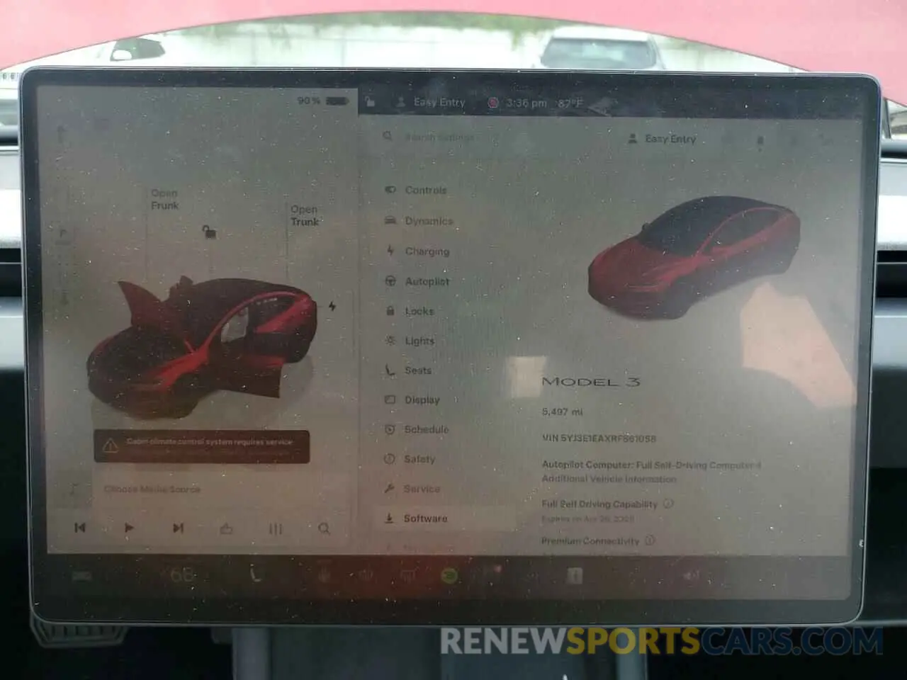 9 Photograph of a damaged car 5YJ3E1EAXRF861058 TESLA MODEL 3 2024