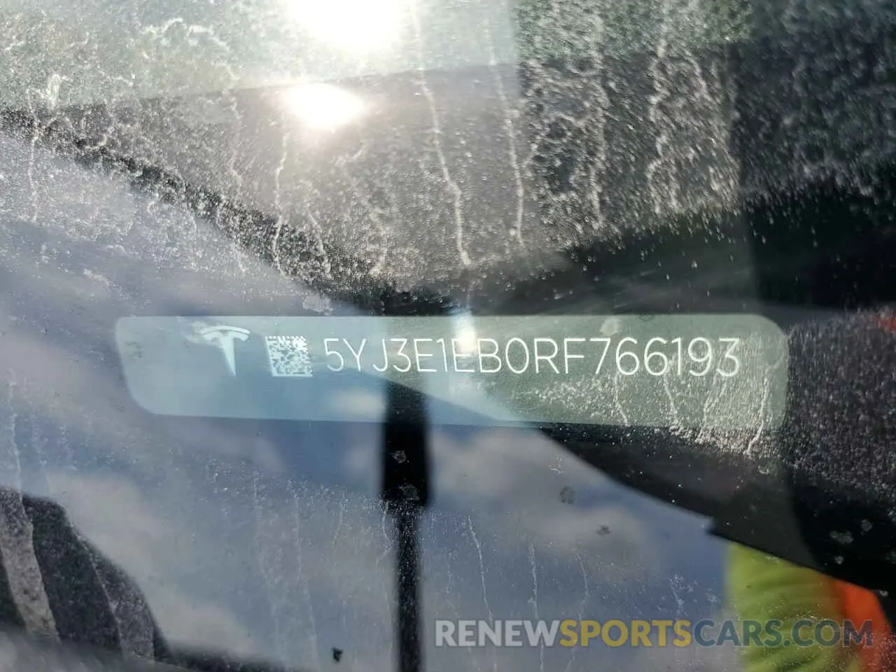 12 Photograph of a damaged car 5YJ3E1EB0RF766193 TESLA MODEL 3 2024