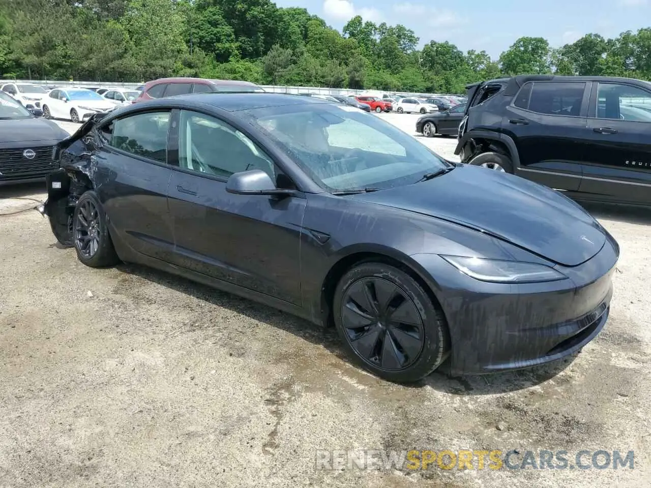 4 Photograph of a damaged car 5YJ3E1EB0RF766193 TESLA MODEL 3 2024