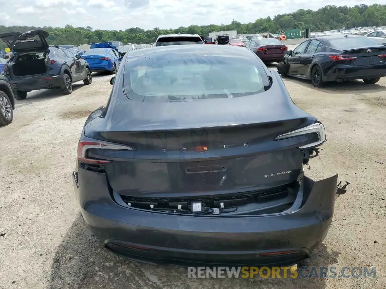 6 Photograph of a damaged car 5YJ3E1EB0RF766193 TESLA MODEL 3 2024