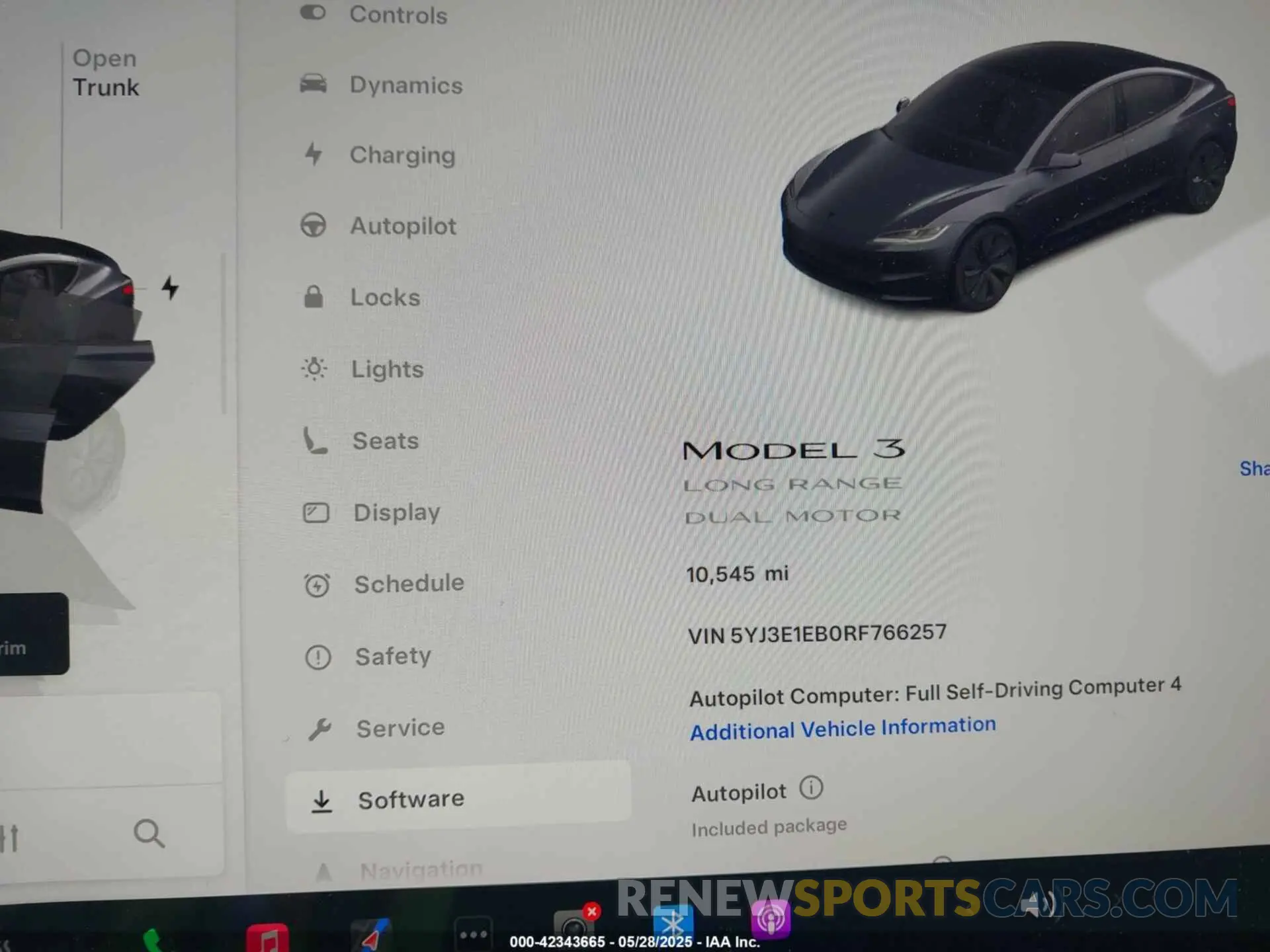 7 Photograph of a damaged car 5YJ3E1EB0RF766257 TESLA MODEL 3 2024