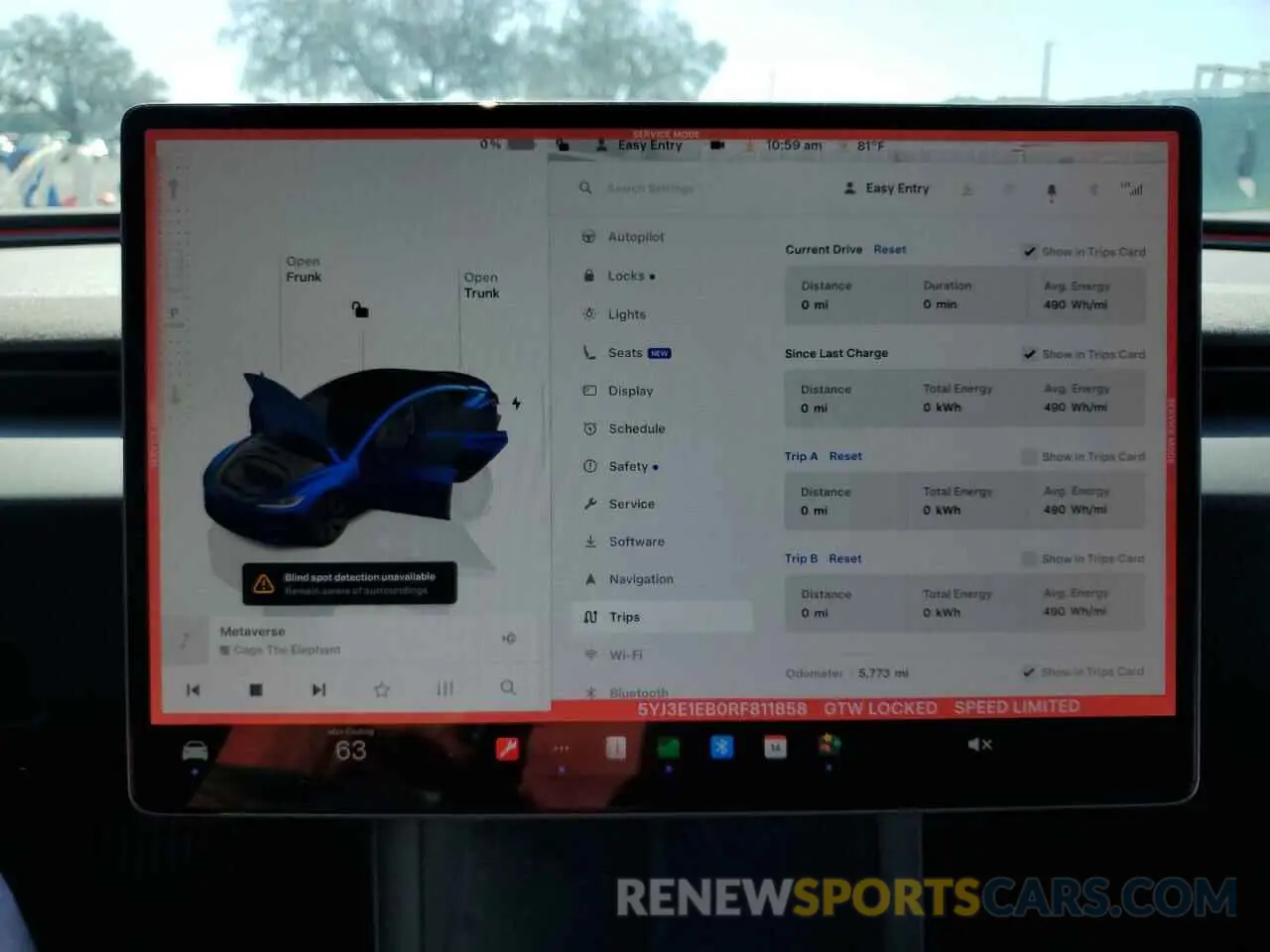9 Photograph of a damaged car 5YJ3E1EB0RF811858 TESLA MODEL 3 2024