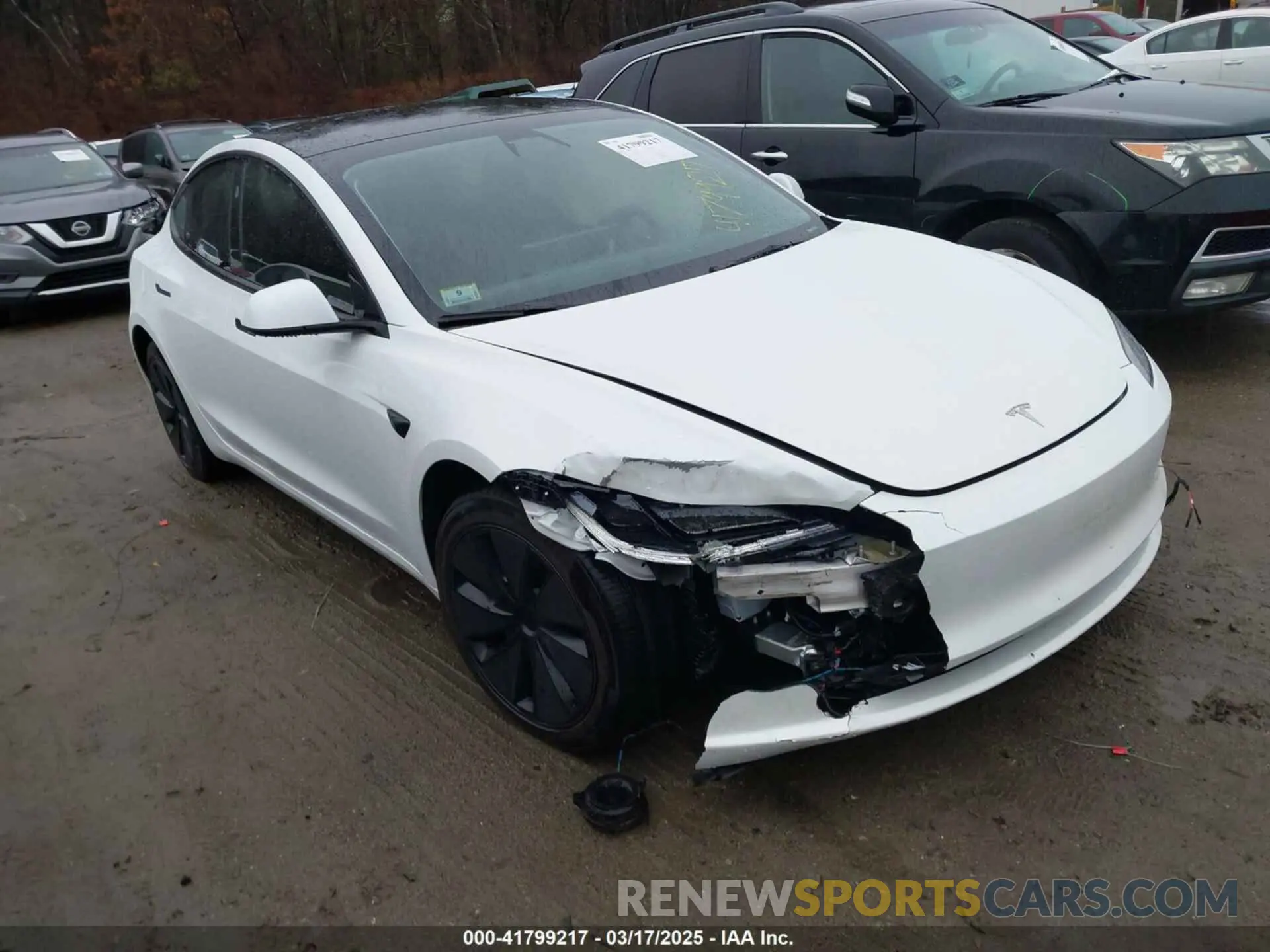 1 Photograph of a damaged car 5YJ3E1EB0RF812296 TESLA MODEL 3 2024