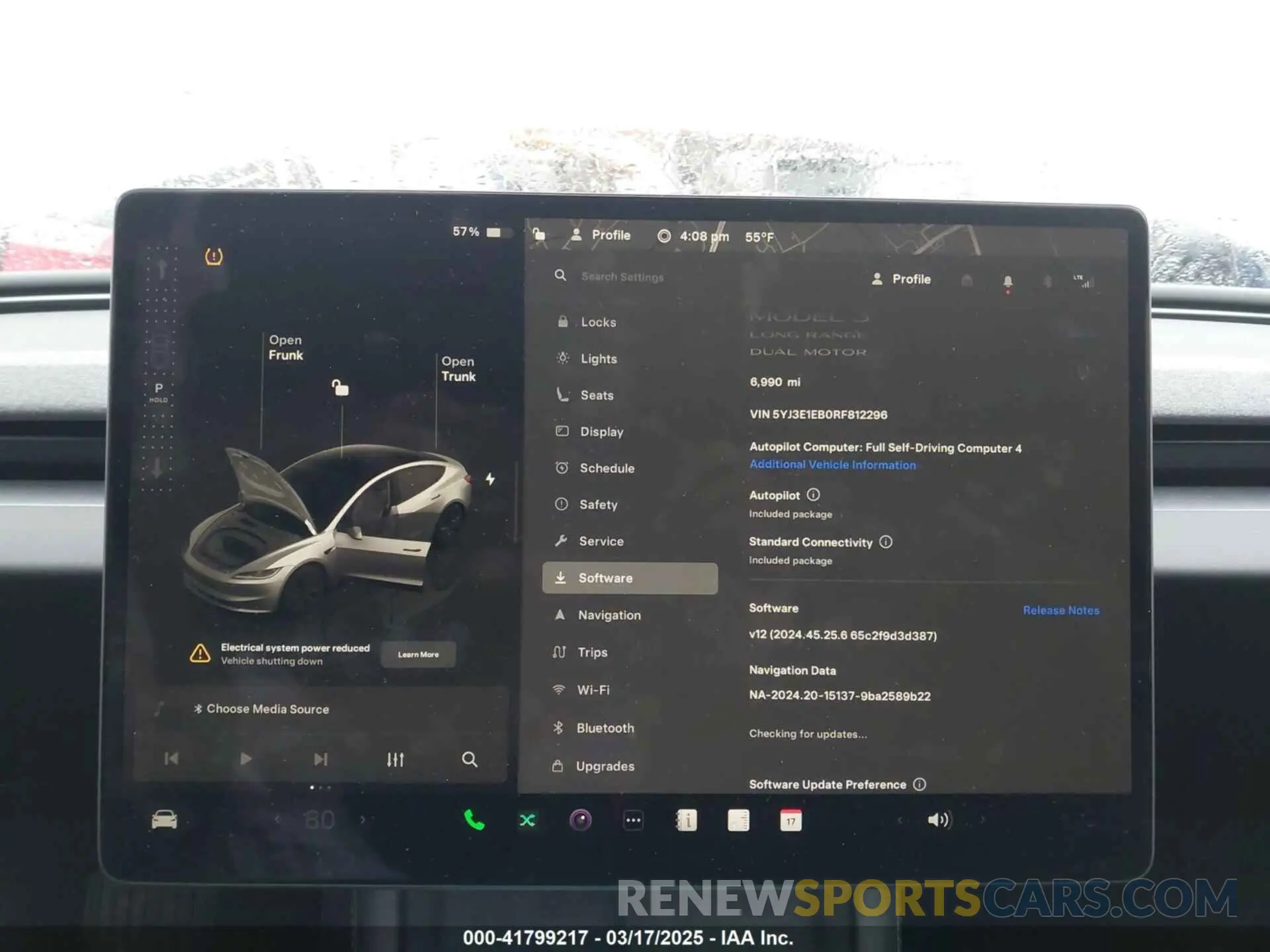 19 Photograph of a damaged car 5YJ3E1EB0RF812296 TESLA MODEL 3 2024