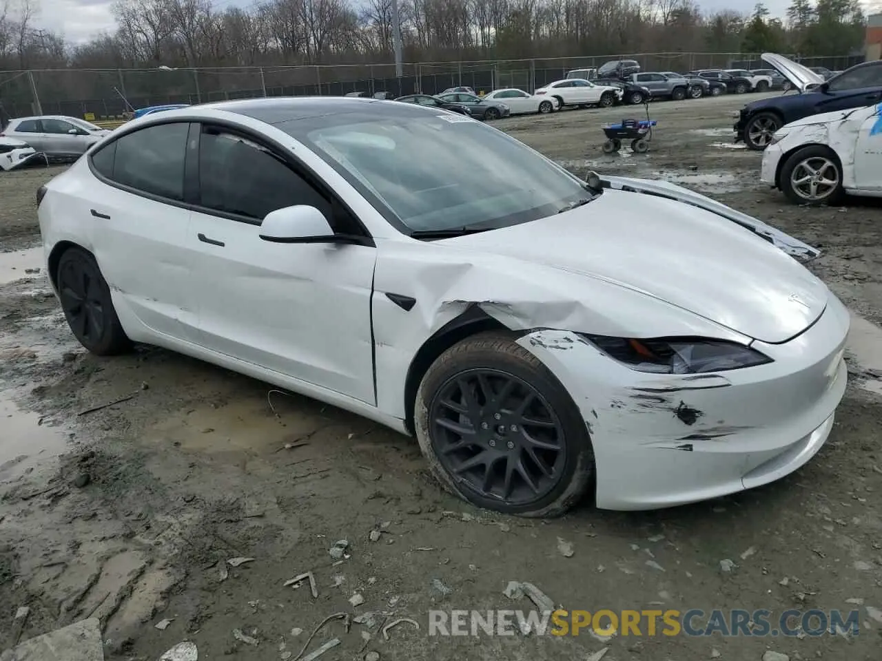 4 Photograph of a damaged car 5YJ3E1EB0RF822472 TESLA MODEL 3 2024