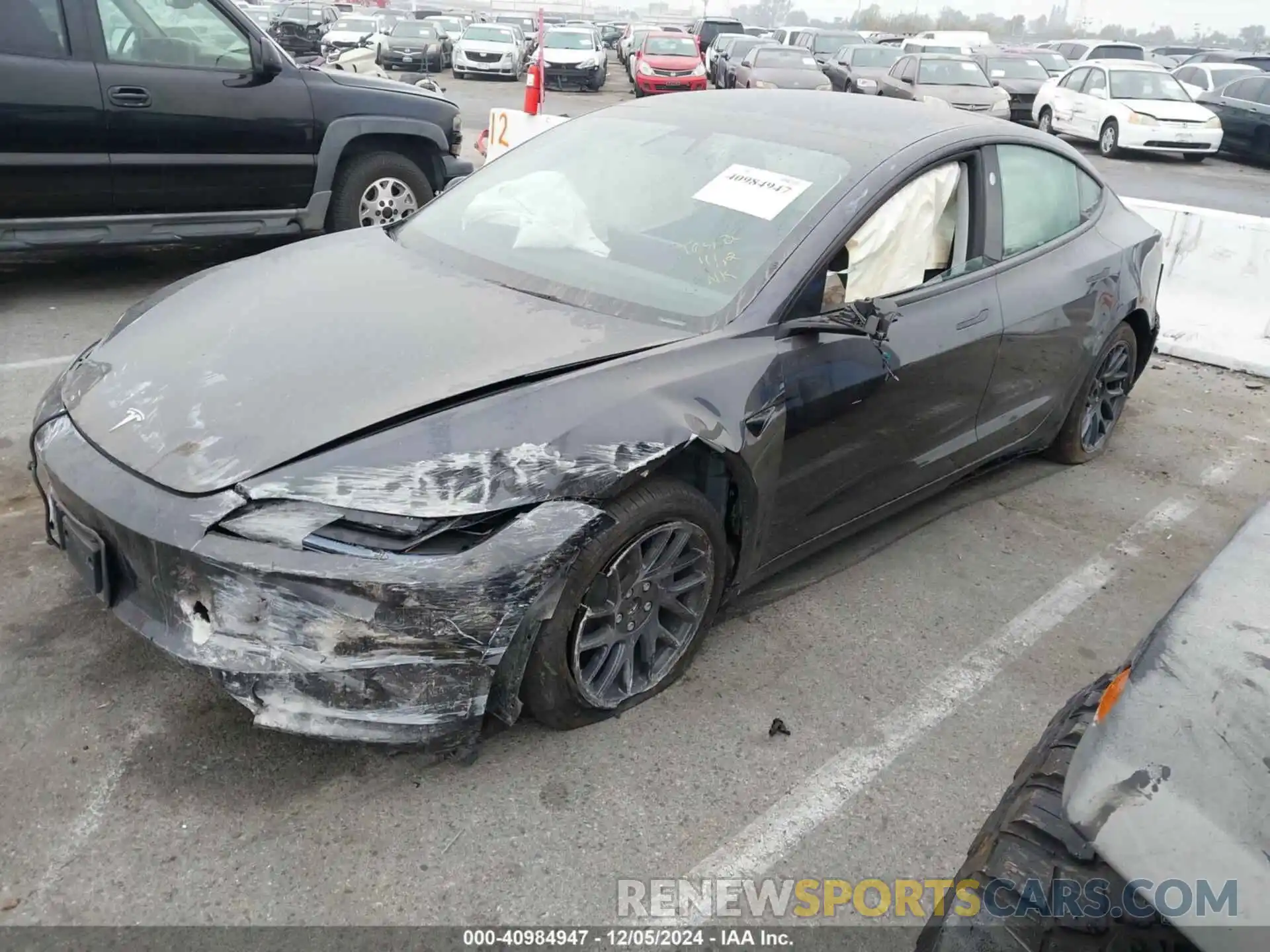 2 Photograph of a damaged car 5YJ3E1EB0RF849154 TESLA MODEL 3 2024