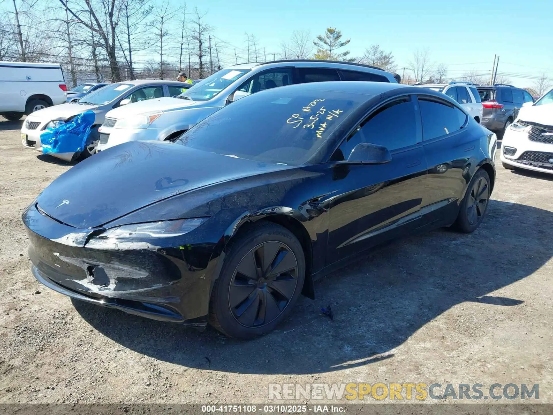 2 Photograph of a damaged car 5YJ3E1EB1RF730416 TESLA MODEL 3 2024