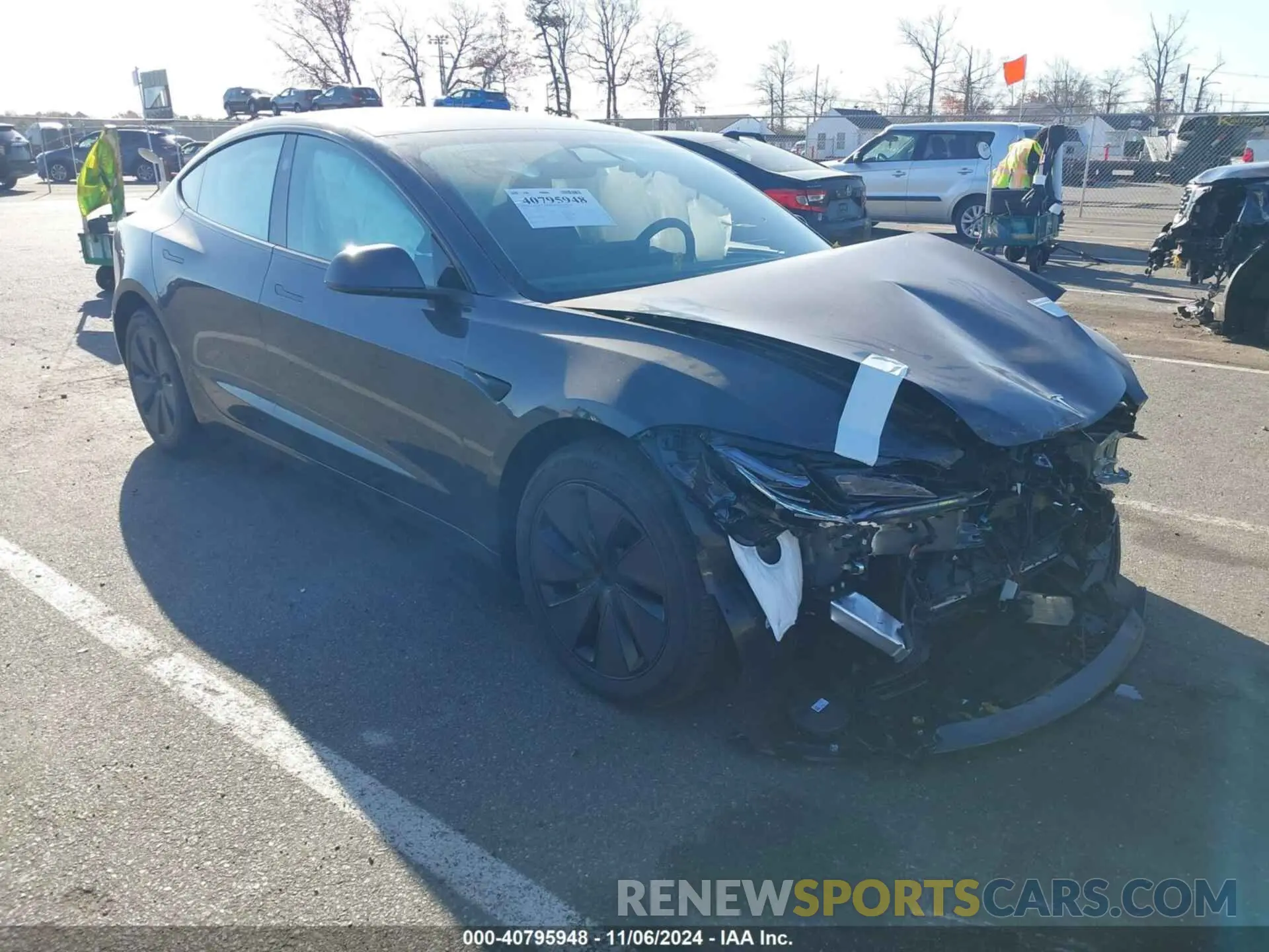 1 Photograph of a damaged car 5YJ3E1EB1RF787229 TESLA MODEL 3 2024