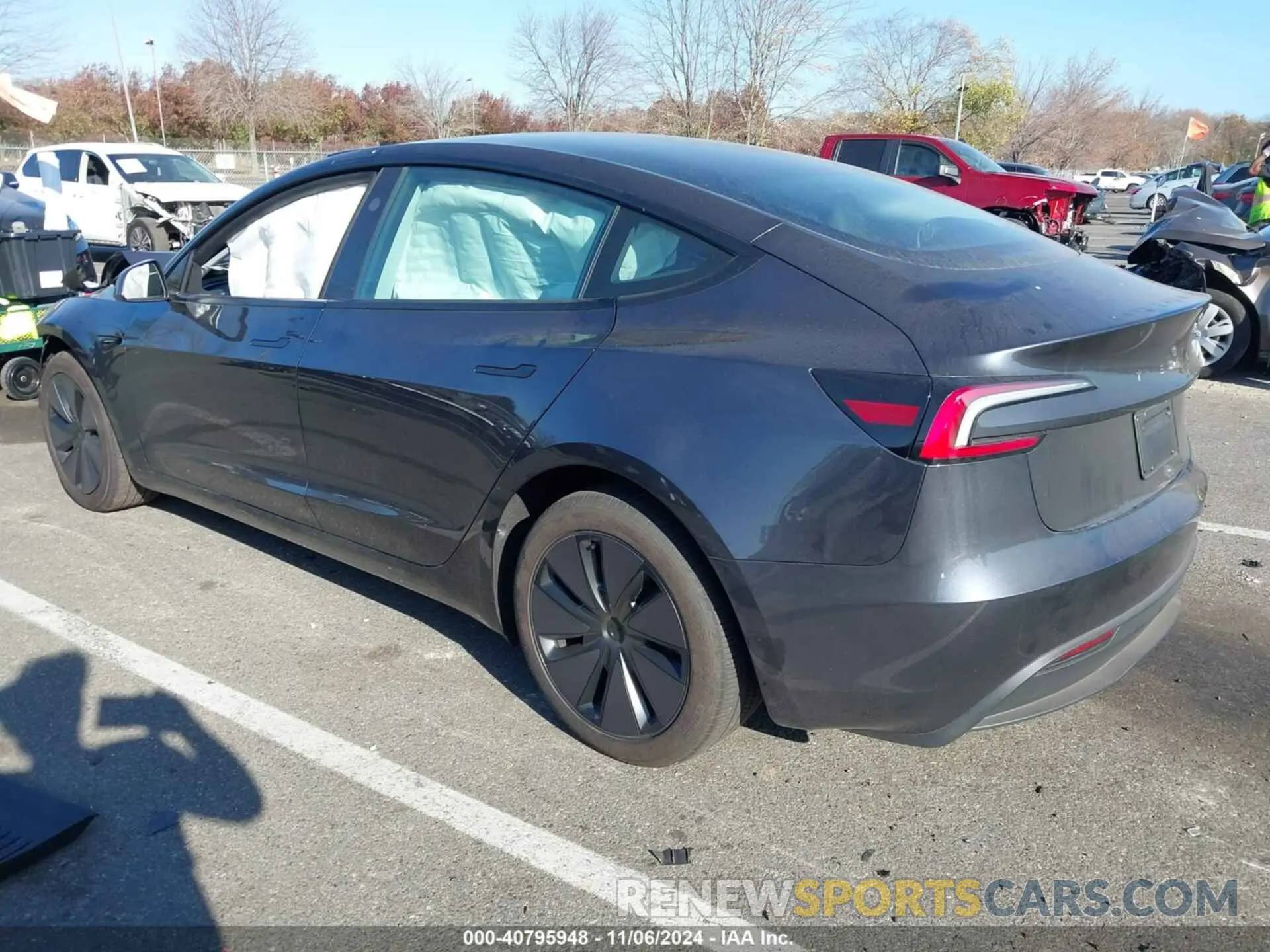 3 Photograph of a damaged car 5YJ3E1EB1RF787229 TESLA MODEL 3 2024