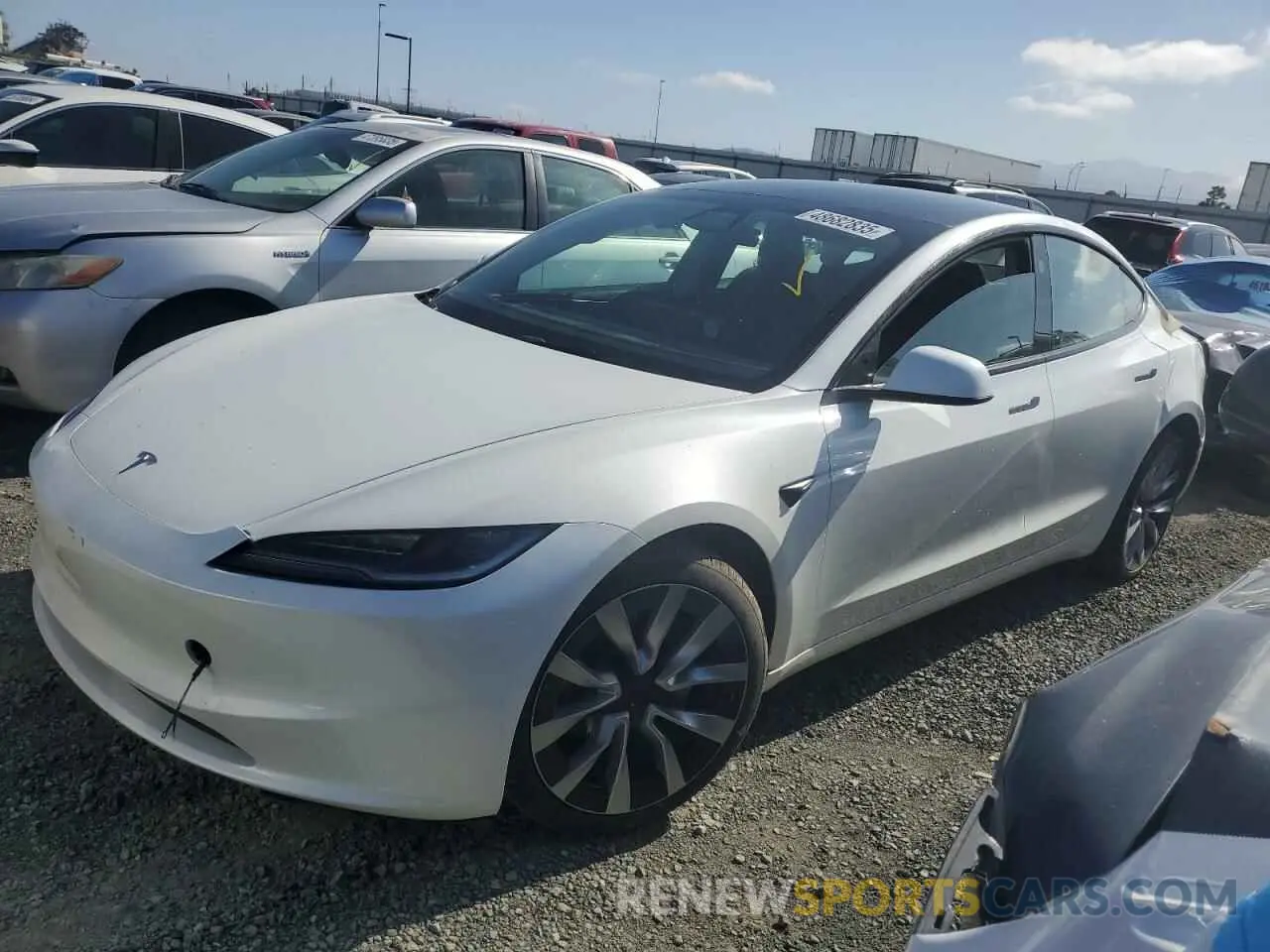 1 Photograph of a damaged car 5YJ3E1EB1RF789756 TESLA MODEL 3 2024