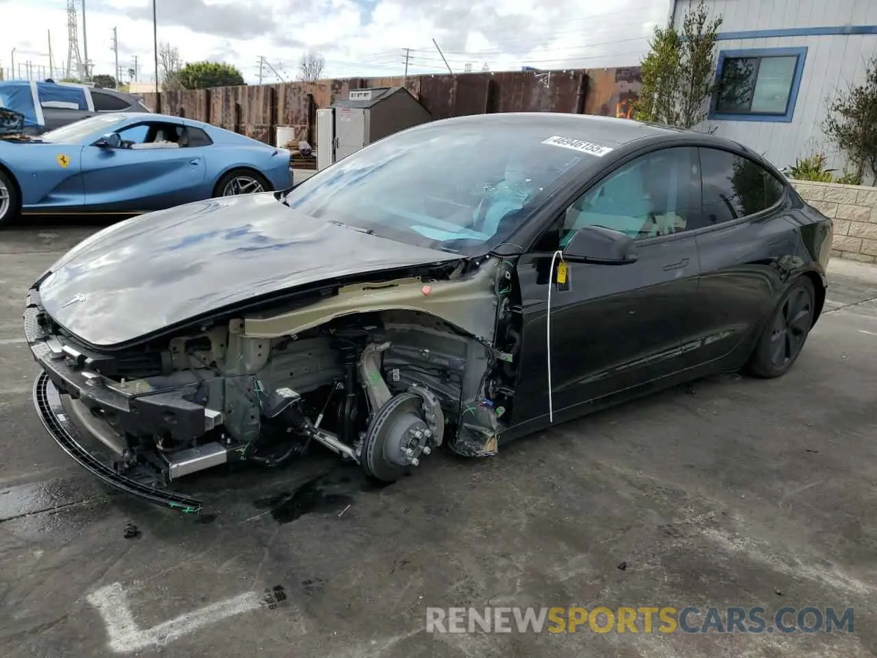 1 Photograph of a damaged car 5YJ3E1EB1RF792222 TESLA MODEL 3 2024
