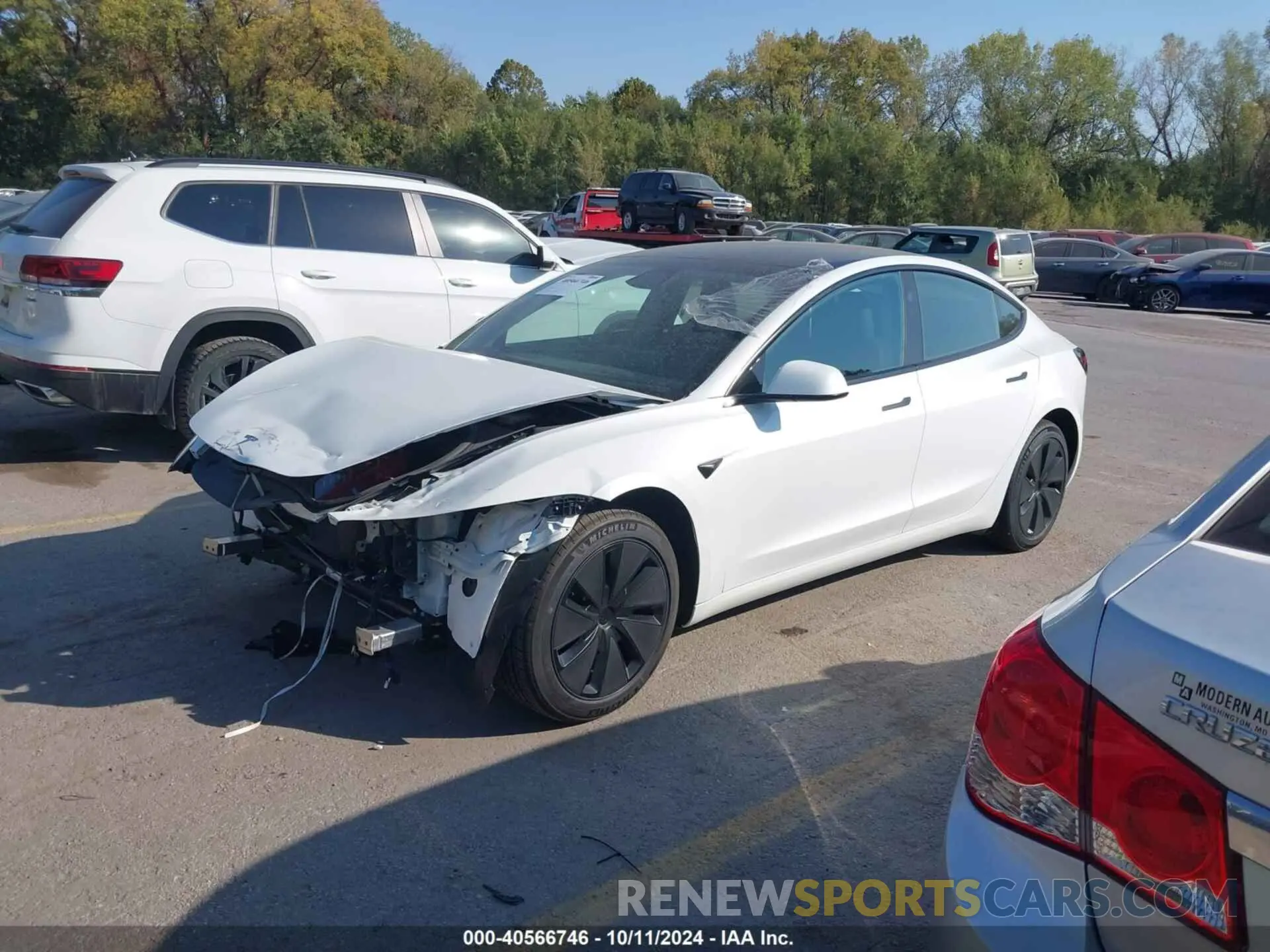 2 Photograph of a damaged car 5YJ3E1EB1RF792558 TESLA MODEL 3 2024