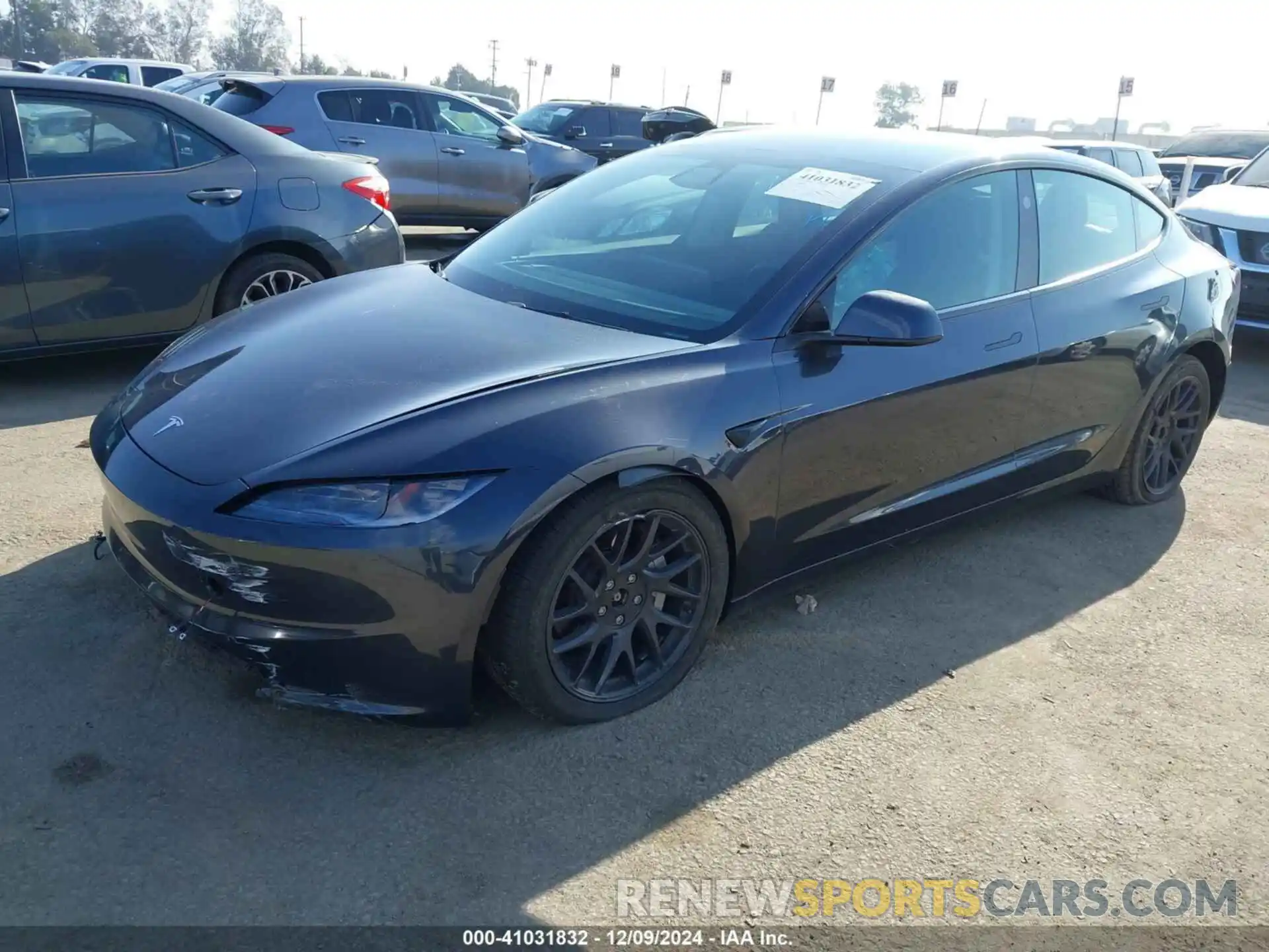 2 Photograph of a damaged car 5YJ3E1EB1RF797016 TESLA MODEL 3 2024