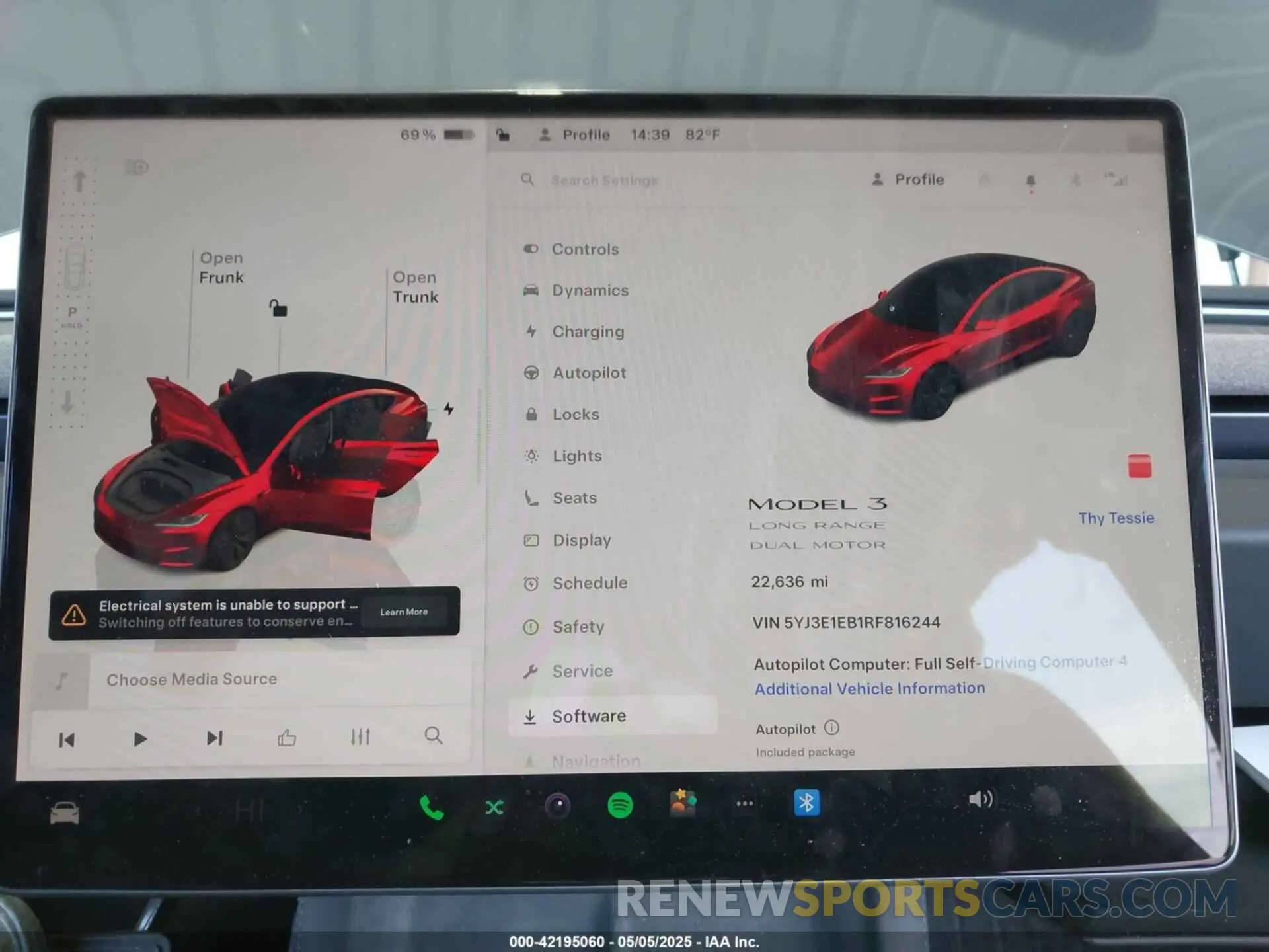 7 Photograph of a damaged car 5YJ3E1EB1RF816244 TESLA MODEL 3 2024