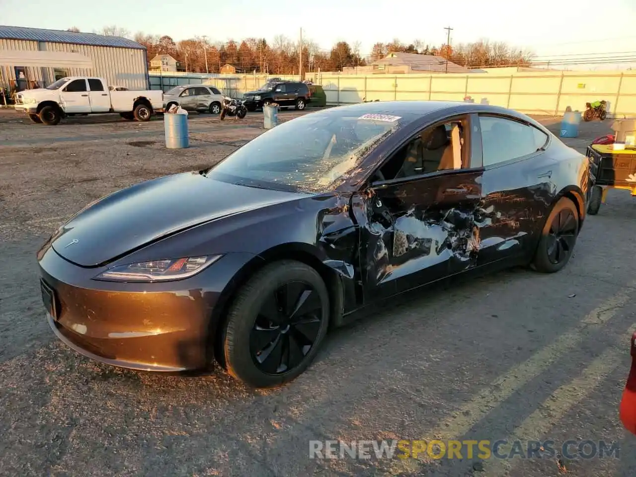 1 Photograph of a damaged car 5YJ3E1EB1RF828734 TESLA MODEL 3 2024