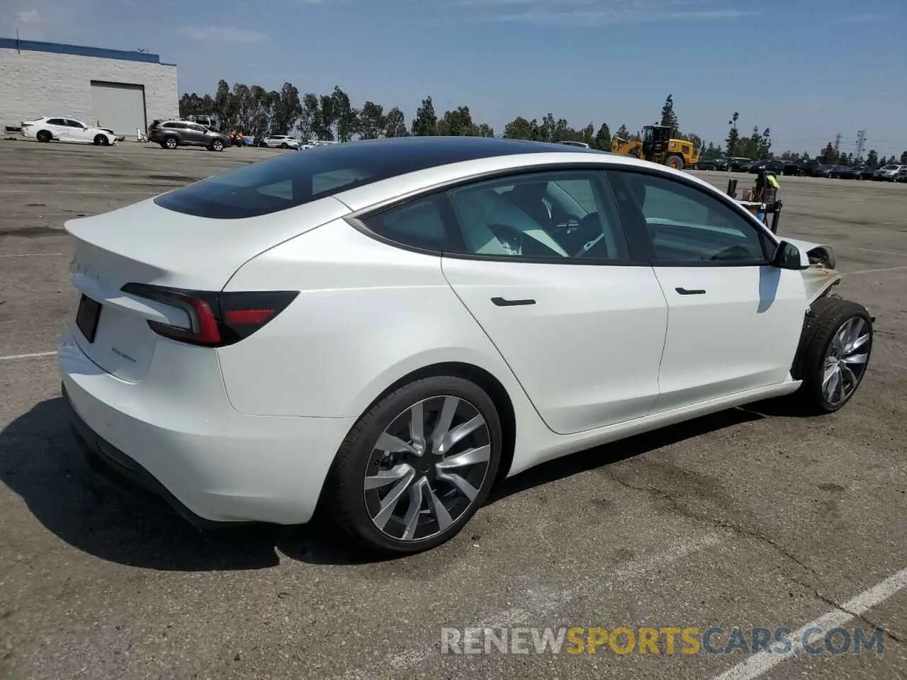 3 Photograph of a damaged car 5YJ3E1EB2RF732711 TESLA MODEL 3 2024