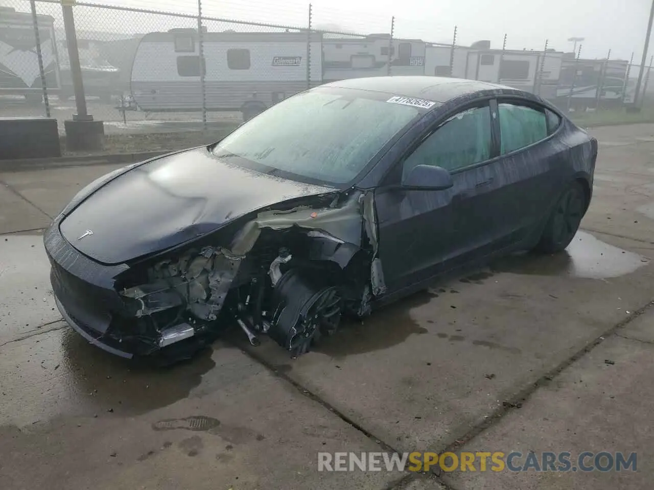 1 Photograph of a damaged car 5YJ3E1EB2RF734247 TESLA MODEL 3 2024