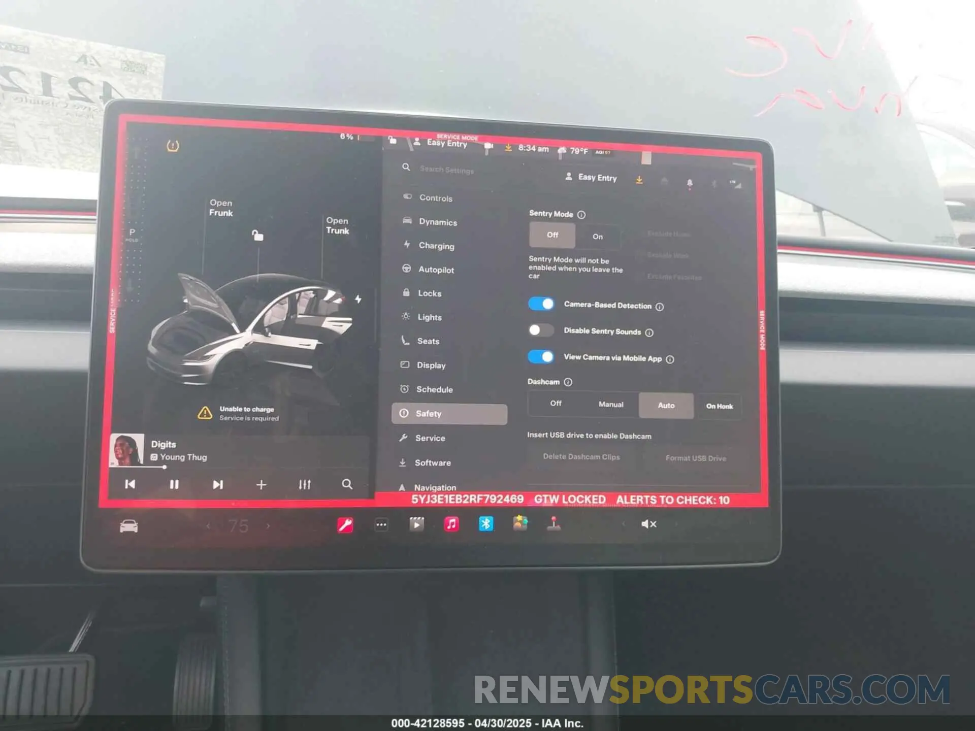 7 Photograph of a damaged car 5YJ3E1EB2RF792469 TESLA MODEL 3 2024