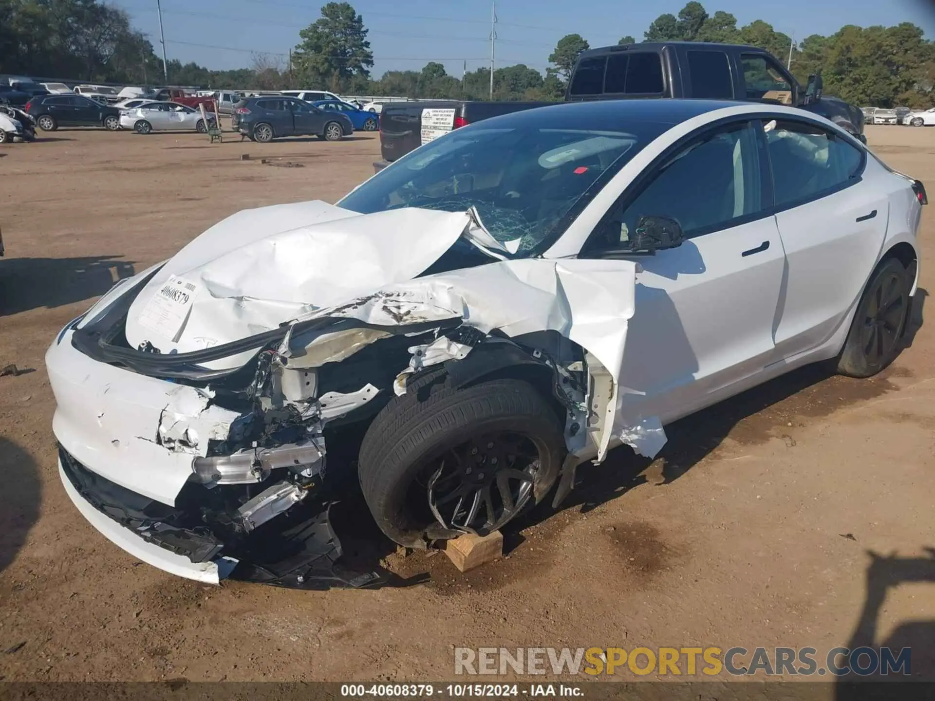 2 Photograph of a damaged car 5YJ3E1EB2RF796263 TESLA MODEL 3 2024
