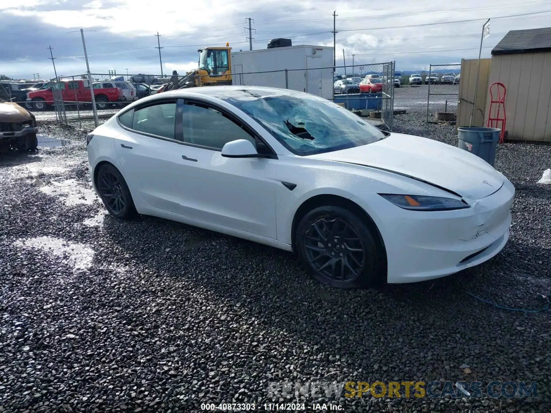 1 Photograph of a damaged car 5YJ3E1EB2RF799986 TESLA MODEL 3 2024