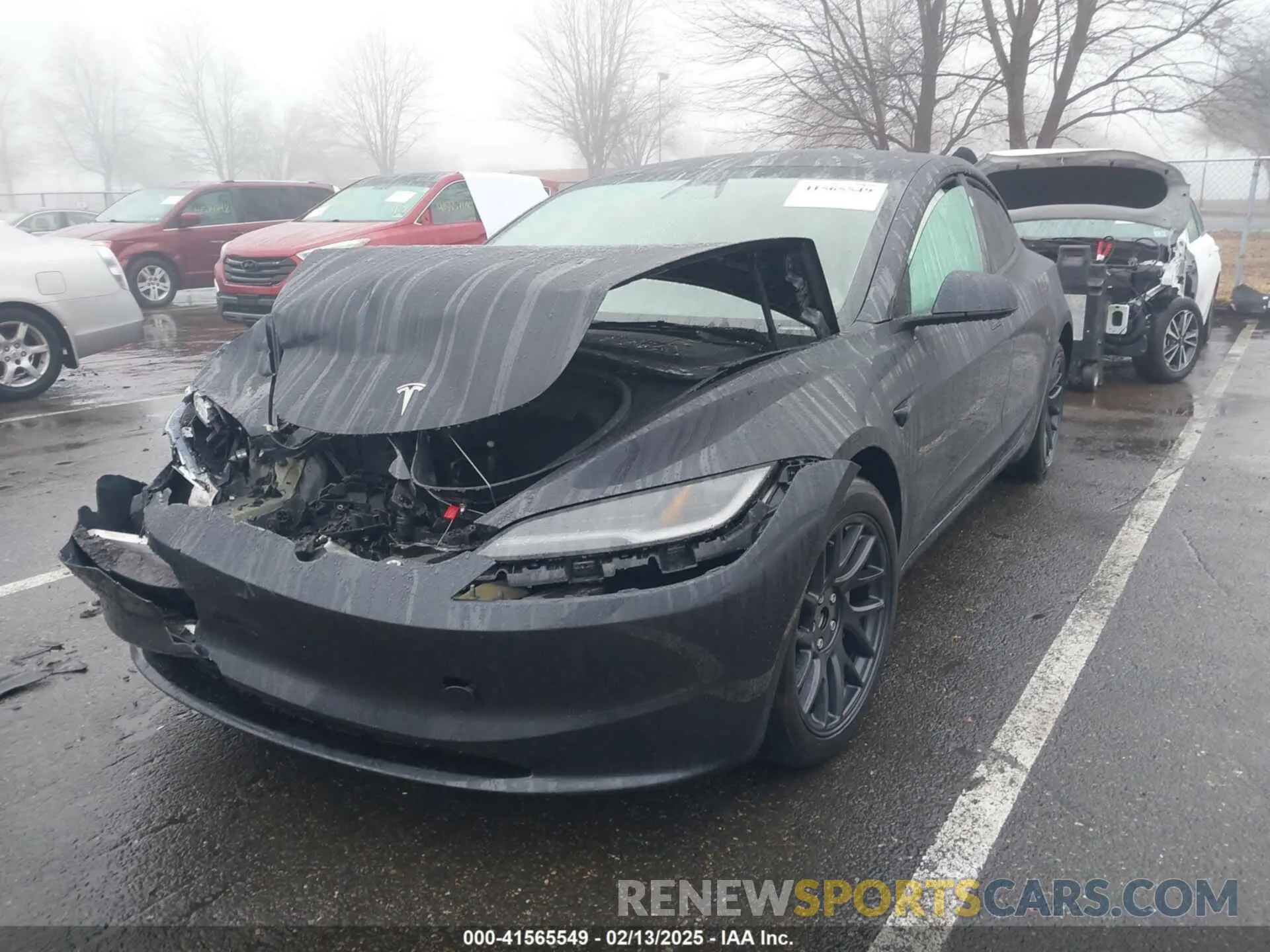 2 Photograph of a damaged car 5YJ3E1EB2RF815376 TESLA MODEL 3 2024