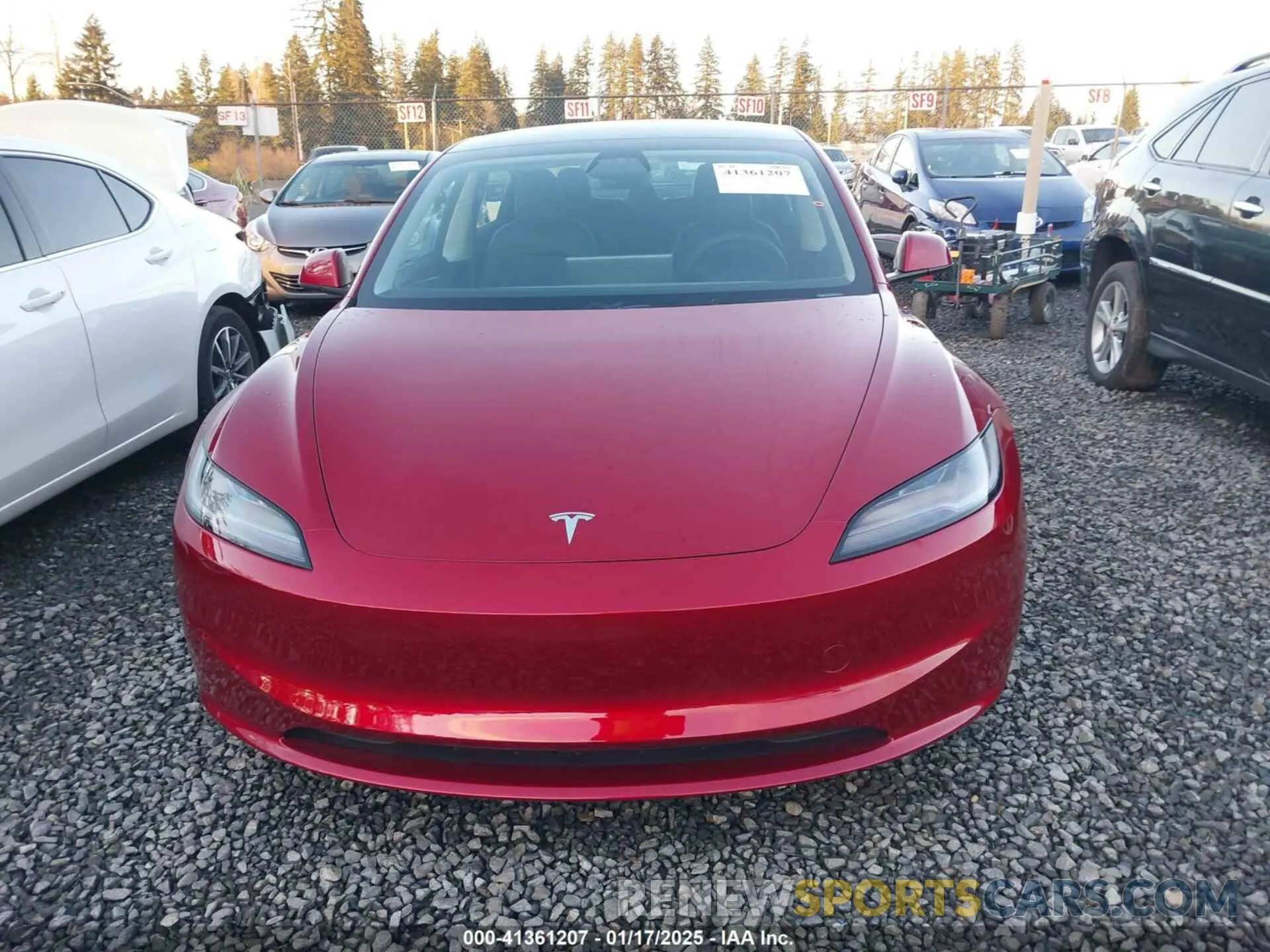 13 Photograph of a damaged car 5YJ3E1EB2RF816141 TESLA MODEL 3 2024