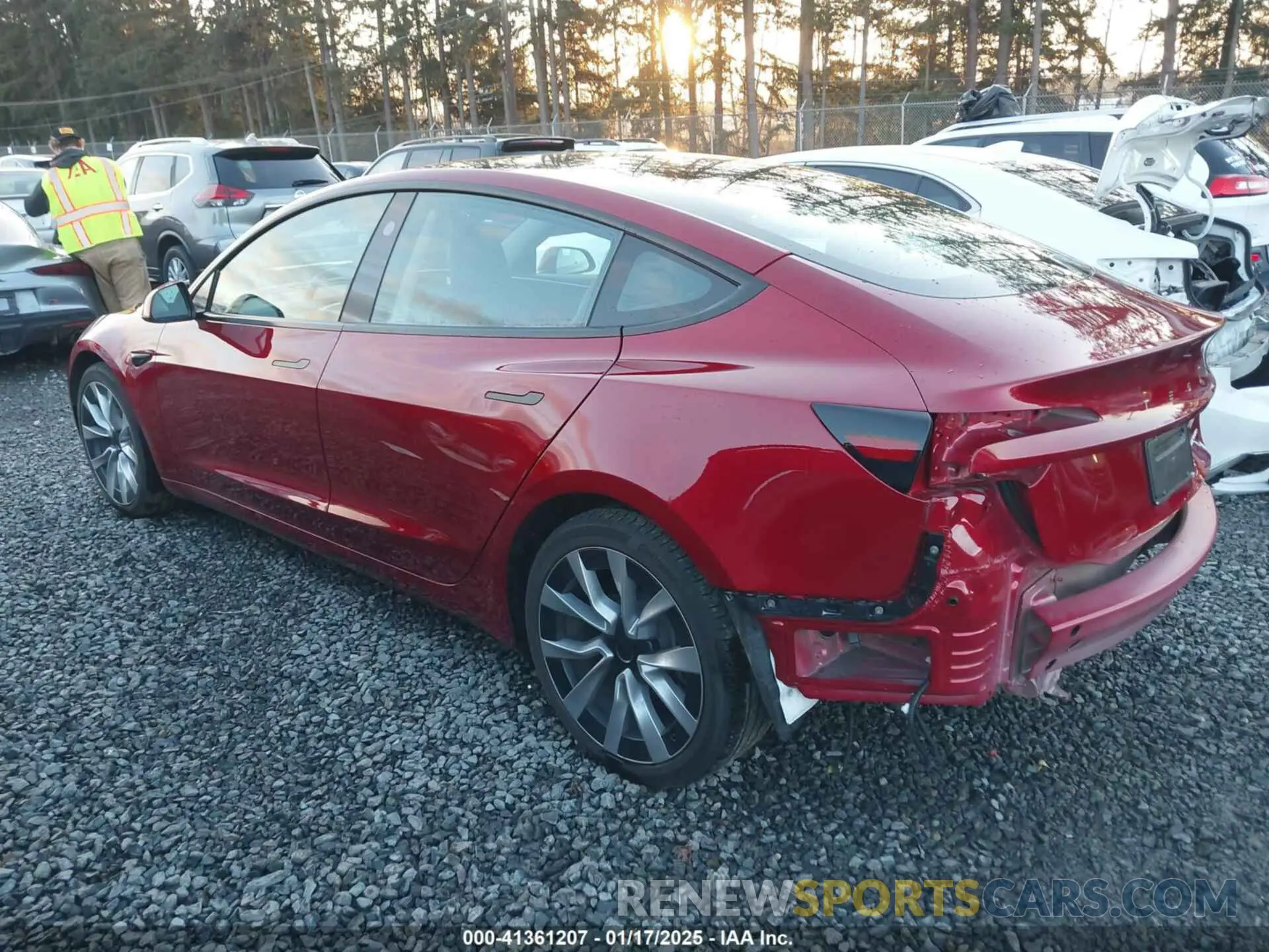 3 Photograph of a damaged car 5YJ3E1EB2RF816141 TESLA MODEL 3 2024