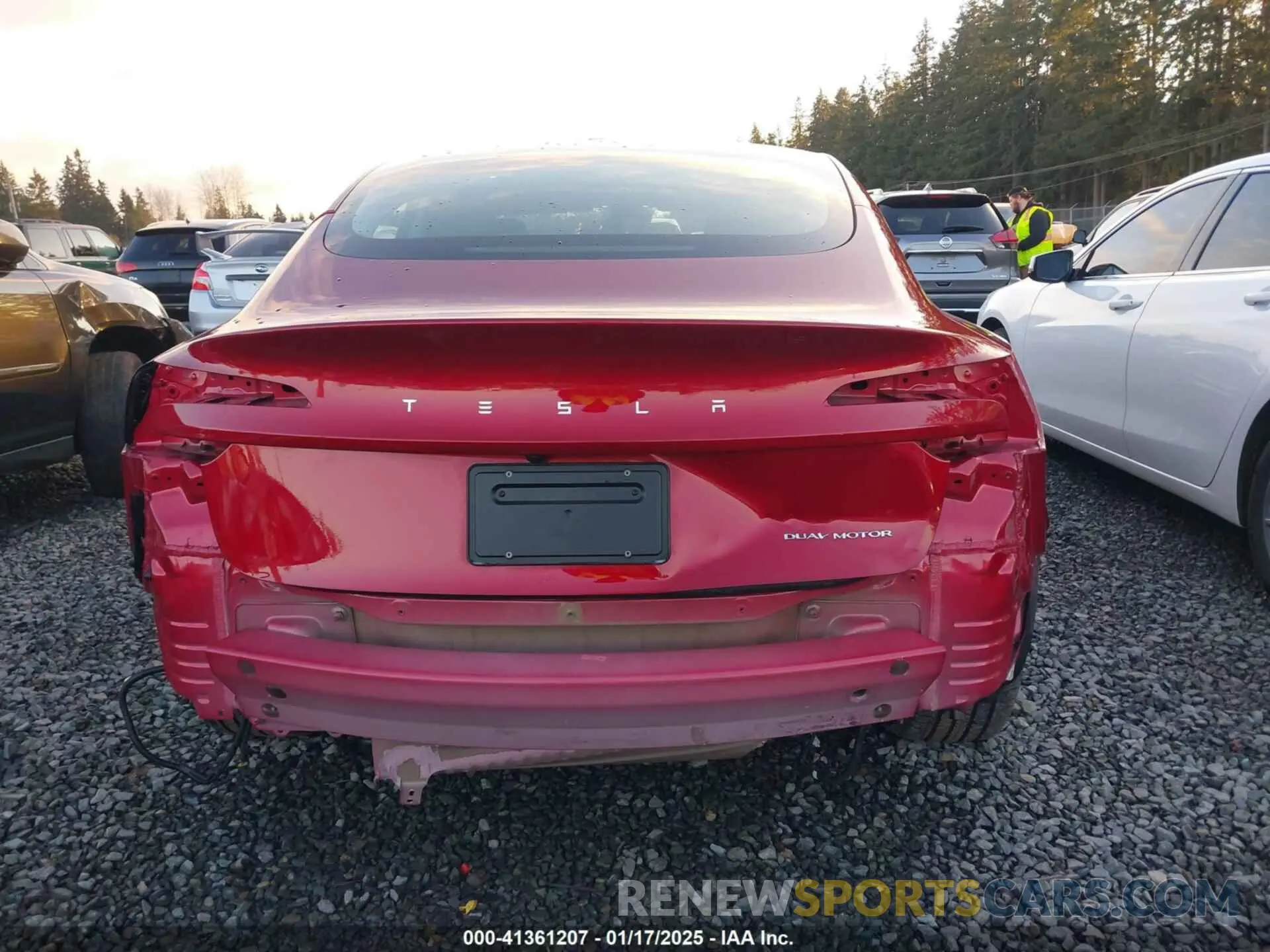 6 Photograph of a damaged car 5YJ3E1EB2RF816141 TESLA MODEL 3 2024