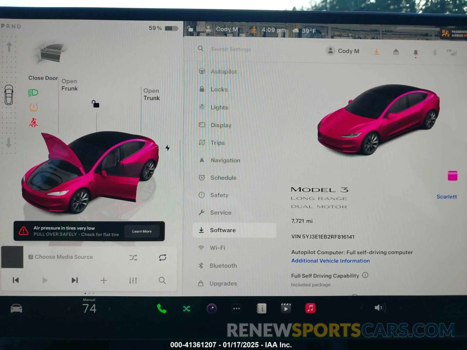7 Photograph of a damaged car 5YJ3E1EB2RF816141 TESLA MODEL 3 2024