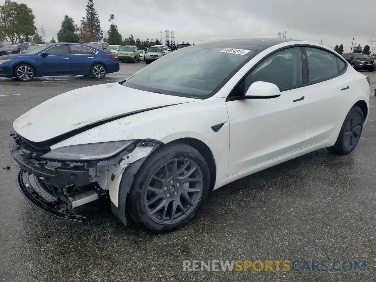 1 Photograph of a damaged car 5YJ3E1EB2RF819623 TESLA MODEL 3 2024