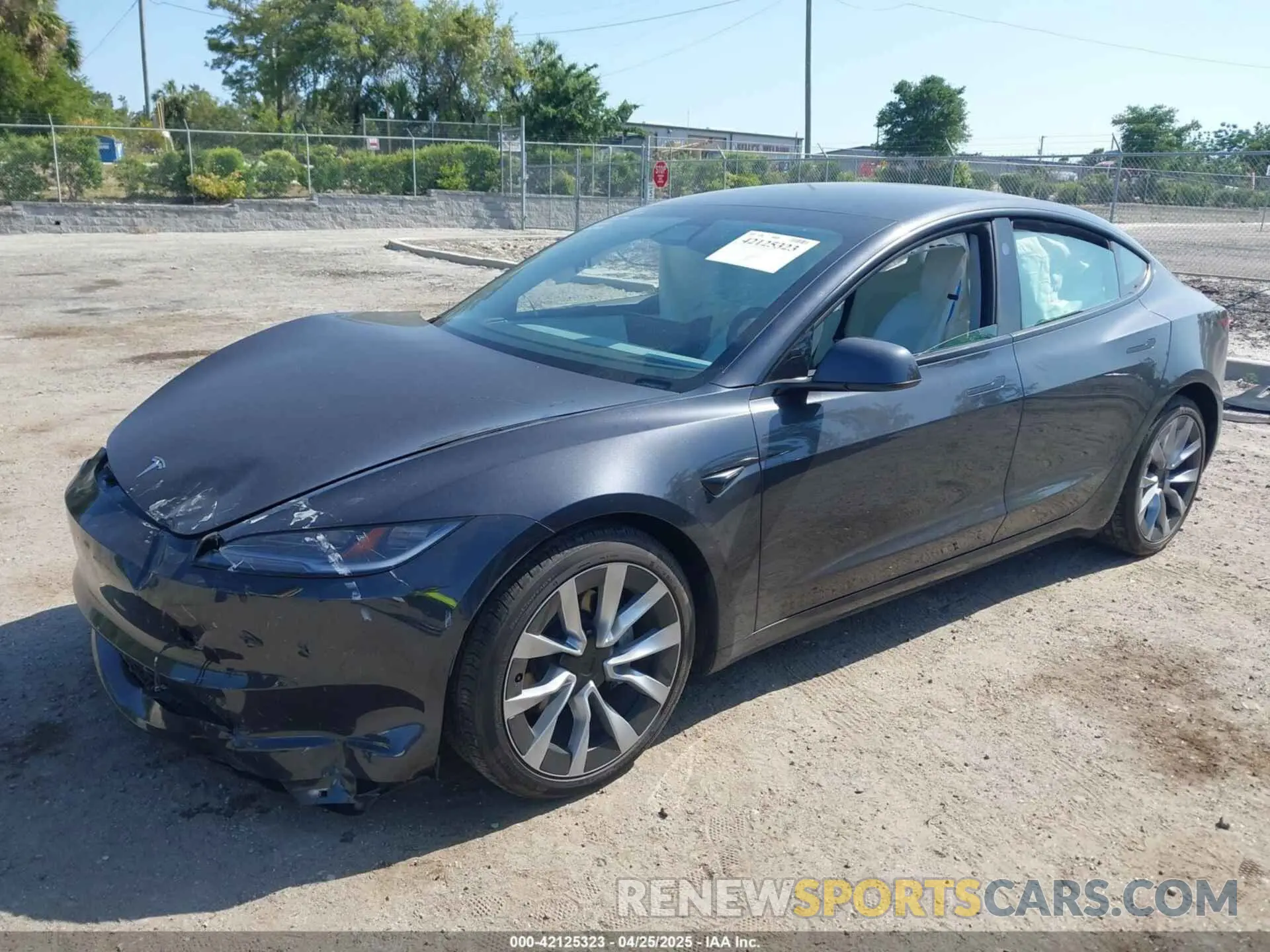 2 Photograph of a damaged car 5YJ3E1EB2RF832663 TESLA MODEL 3 2024