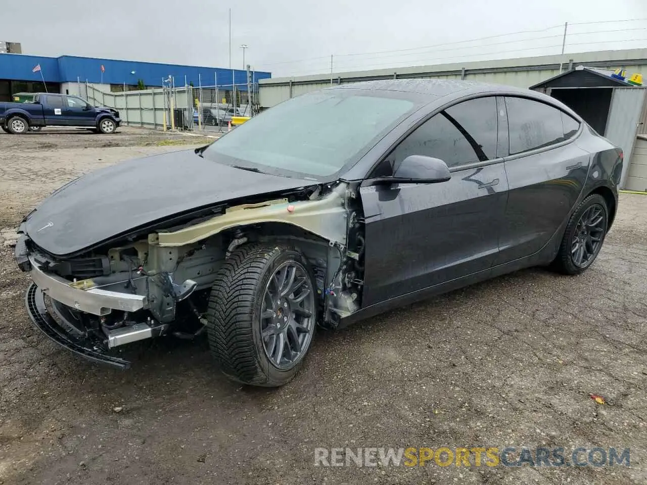 1 Photograph of a damaged car 5YJ3E1EB3RF721930 TESLA MODEL 3 2024