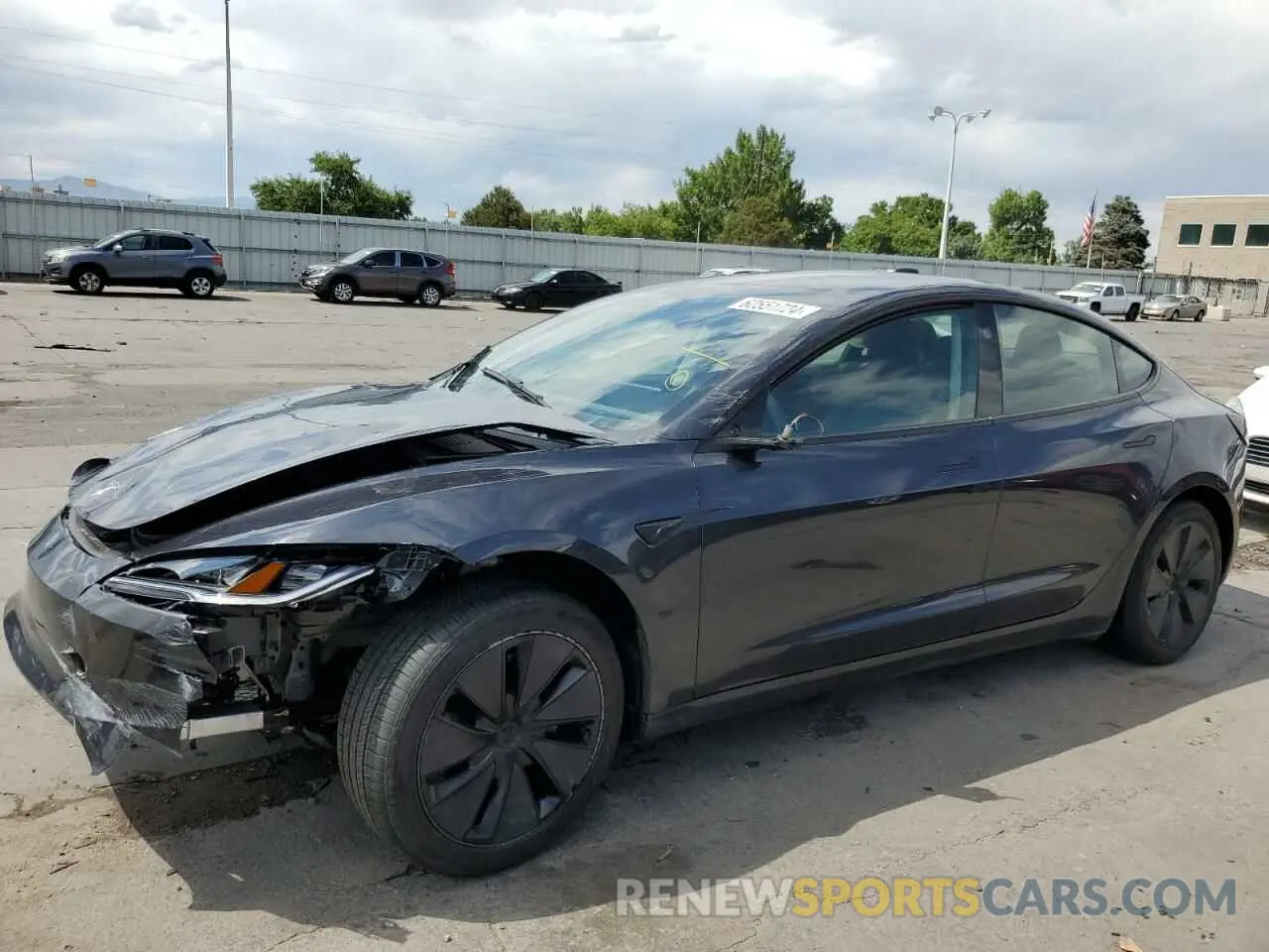 1 Photograph of a damaged car 5YJ3E1EB3RF758668 TESLA MODEL 3 2024