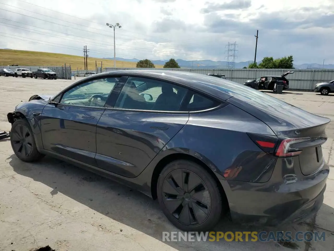 2 Photograph of a damaged car 5YJ3E1EB3RF758668 TESLA MODEL 3 2024