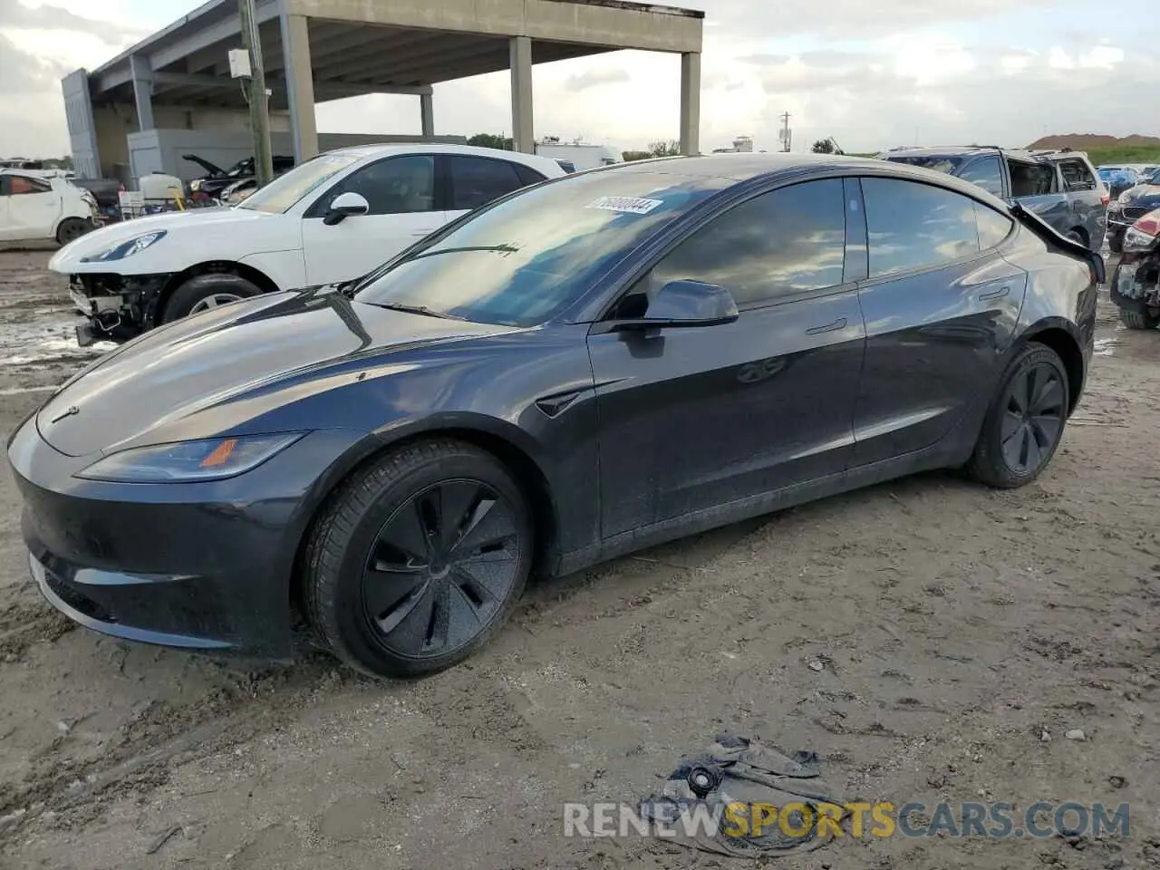 1 Photograph of a damaged car 5YJ3E1EB3RF767855 TESLA MODEL 3 2024