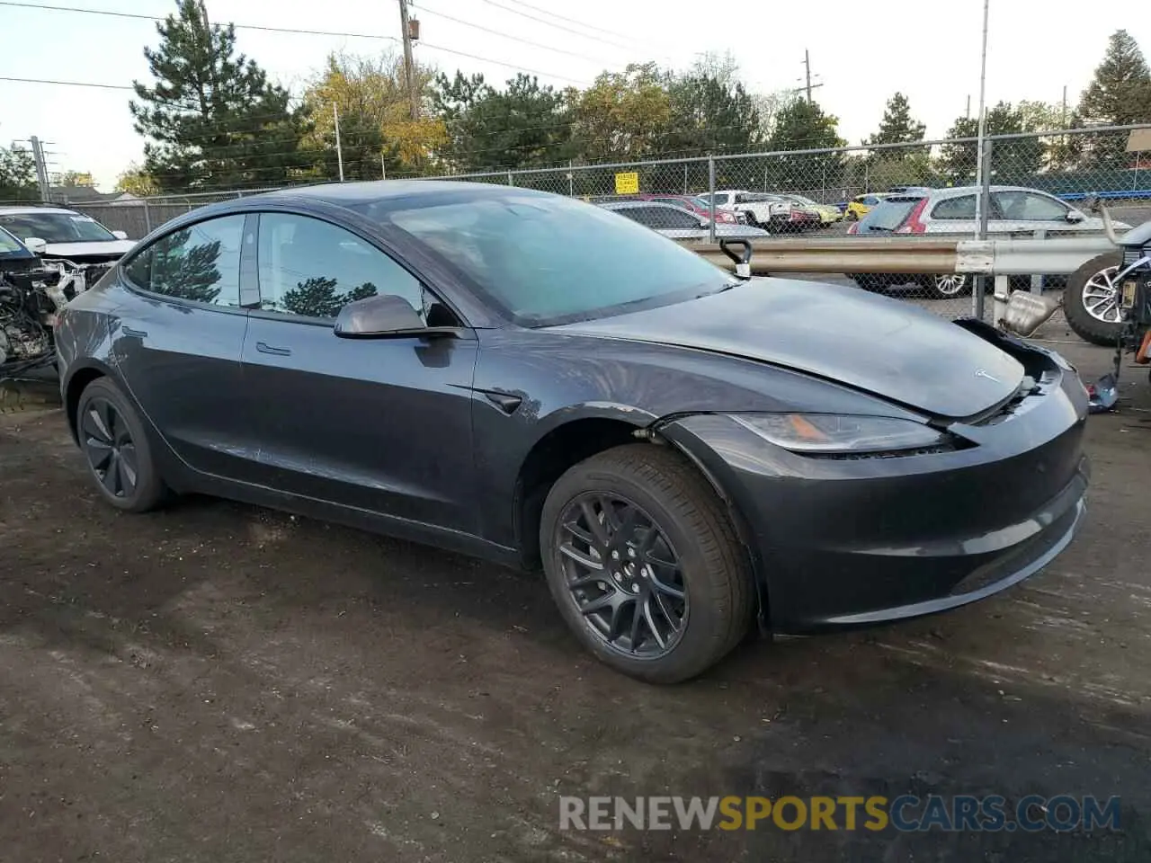4 Photograph of a damaged car 5YJ3E1EB3RF813295 TESLA MODEL 3 2024