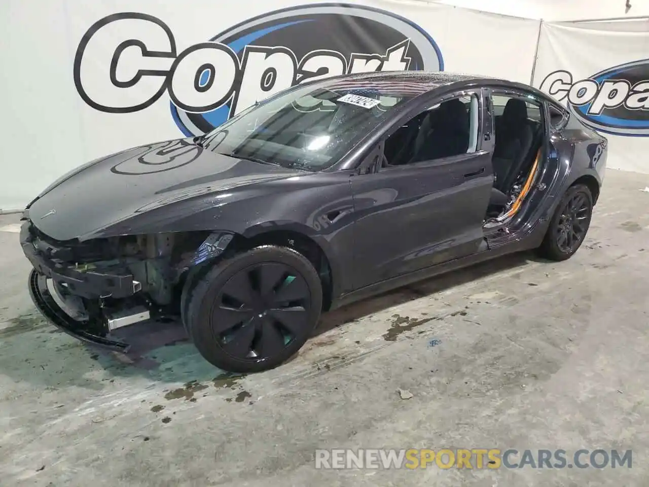 1 Photograph of a damaged car 5YJ3E1EB4RF743063 TESLA MODEL 3 2024